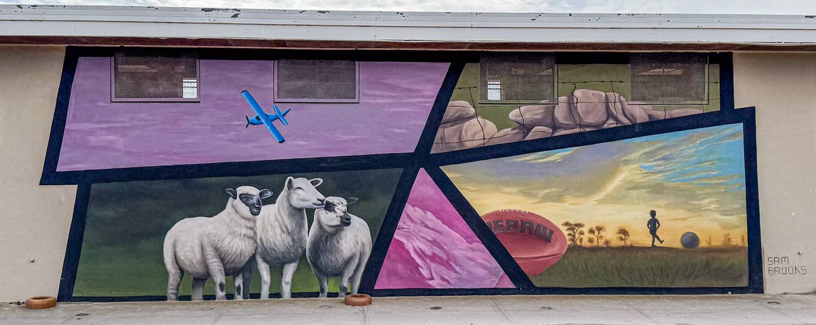 Sam Brooks&mdash;Weaners Flat Mural