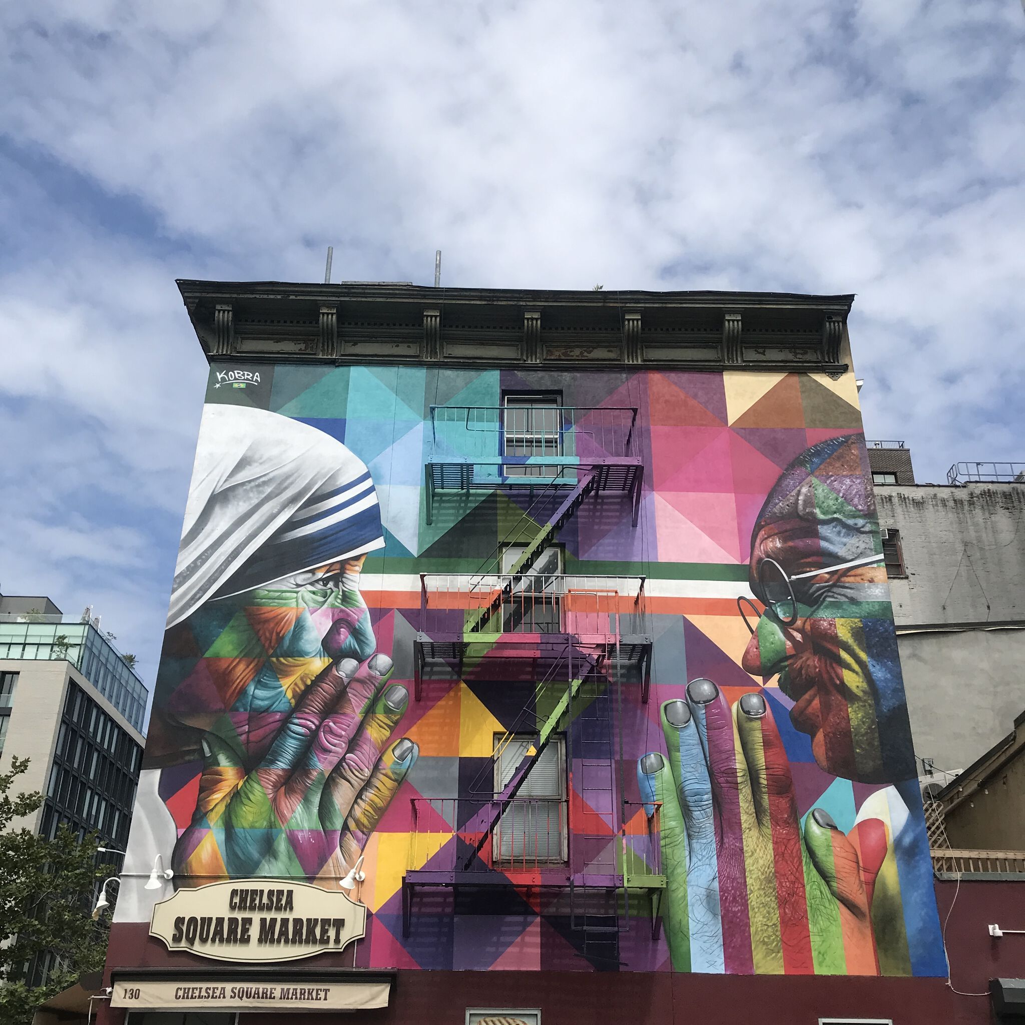 Eduardo Kobra&mdash;Tolerance - Mother Theresa and Ghandi