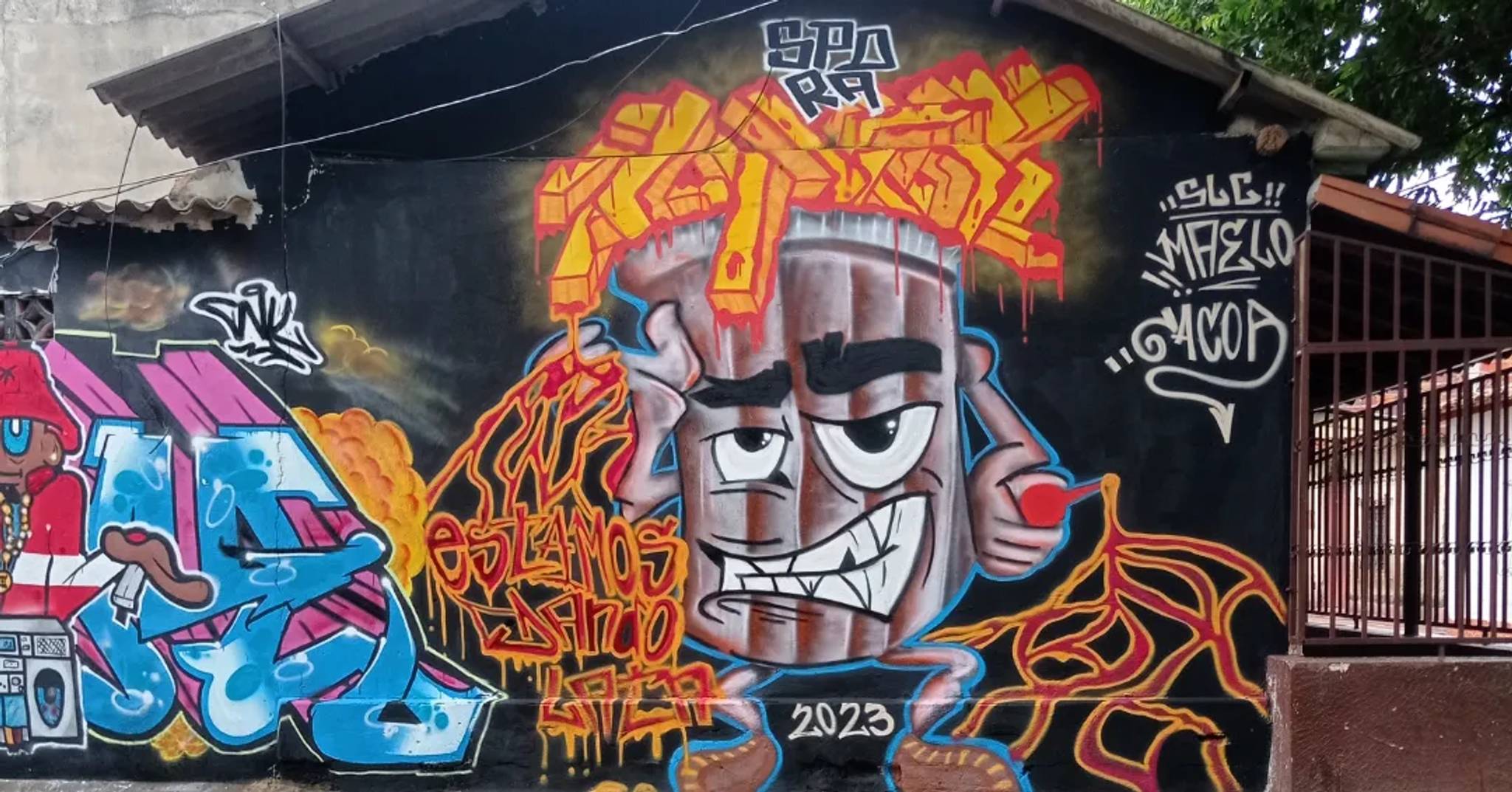 Spora, CNK Crew, Darwin Mazo (Dama), Manny, Ana Sánchez , Táriba, Snake, Seno, atom, Esquema Colectivo&mdash;Grafo y Rap