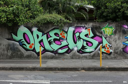 Lettering in the Mission area