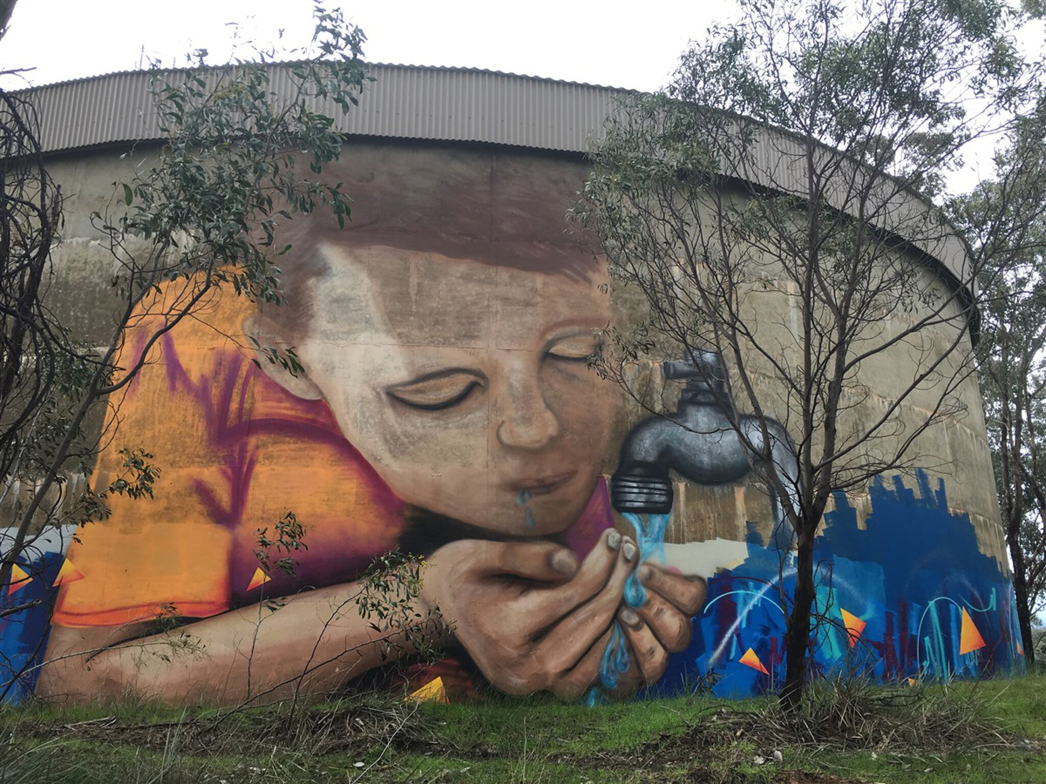 Poncho Army&mdash;Willans Hill Water Tank