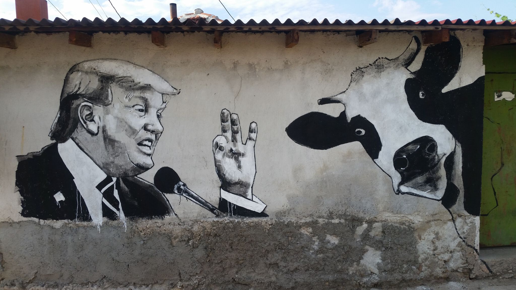 Ventzi Piriankov, Katarzyna Piriankov&mdash;Dialog / Trump and a cow