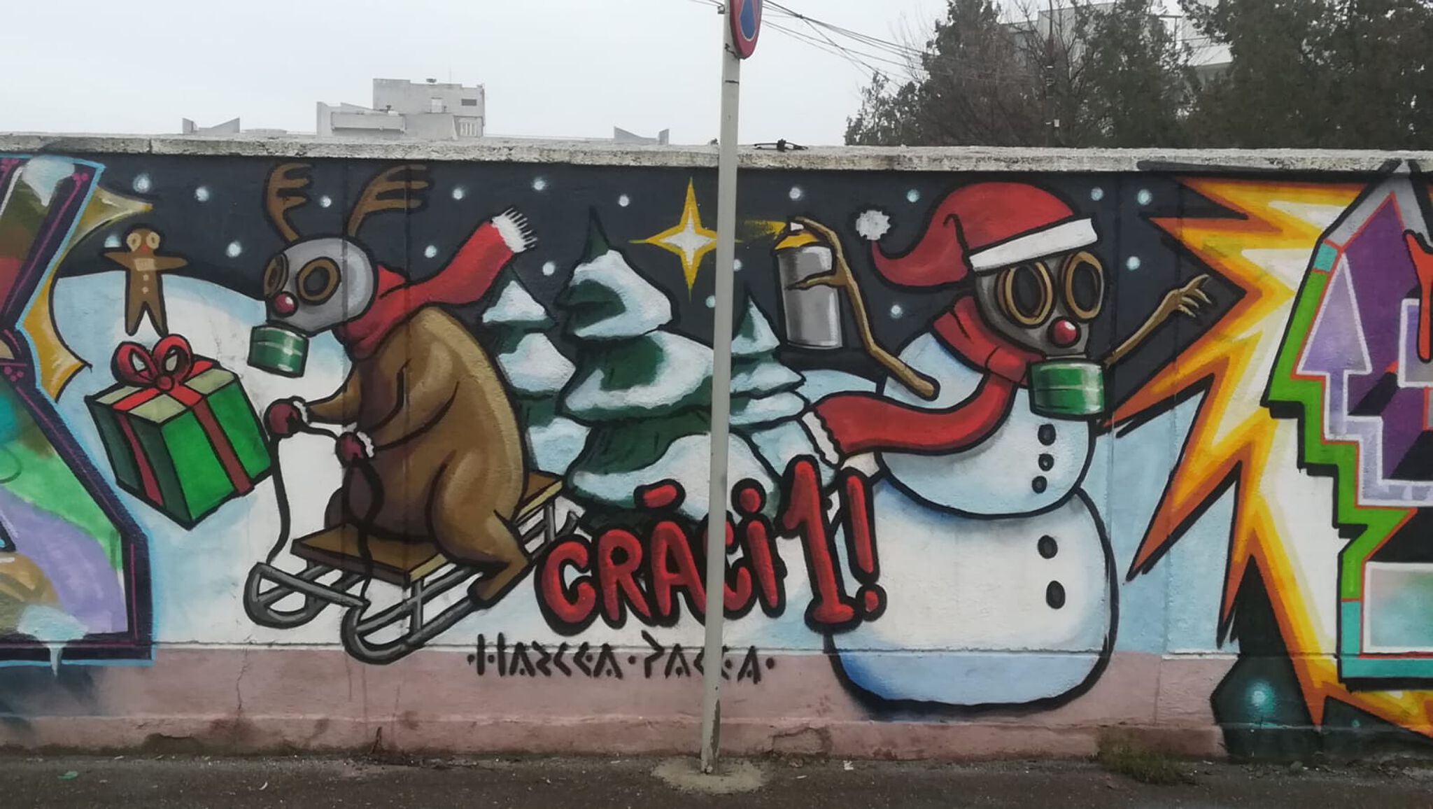 Harcea Pacea, OhBoy, Burok, Pisica Pătrată (Square Cat), ILUC, Goes, Sfer, Kuser, Roper, Pulsar Sinaps, Snek&mdash;Nicolina Legal Wall