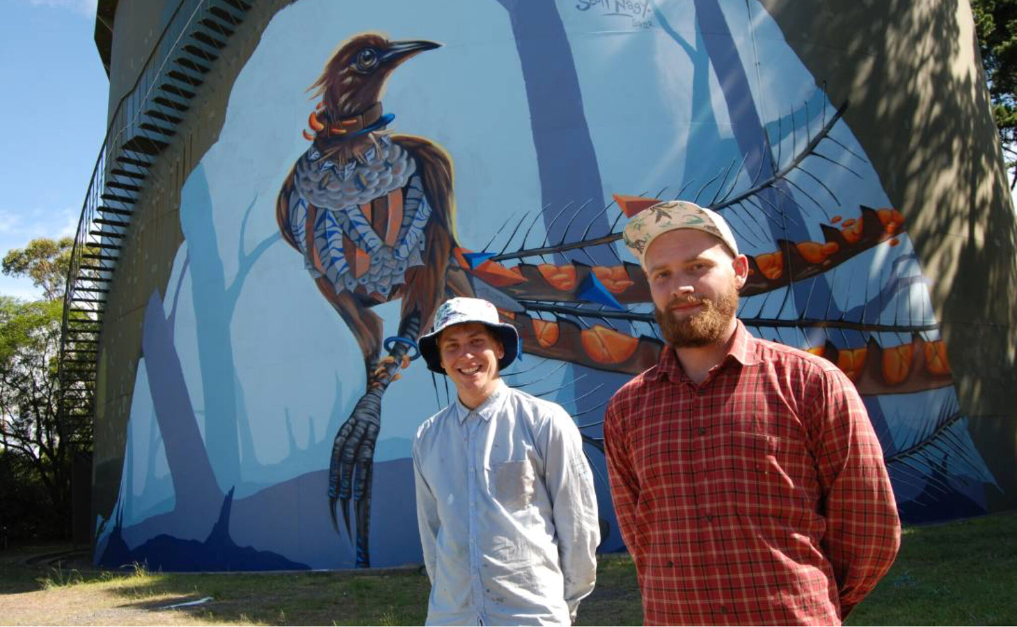 Scott Nagy, Krimsone&mdash;Wentworth Falls Water Tank Art
