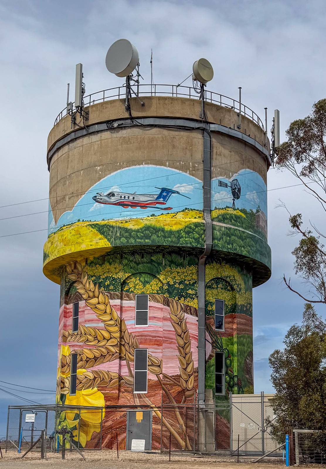 Jasmine Crisp&mdash;Yorketown Water Tank Mural