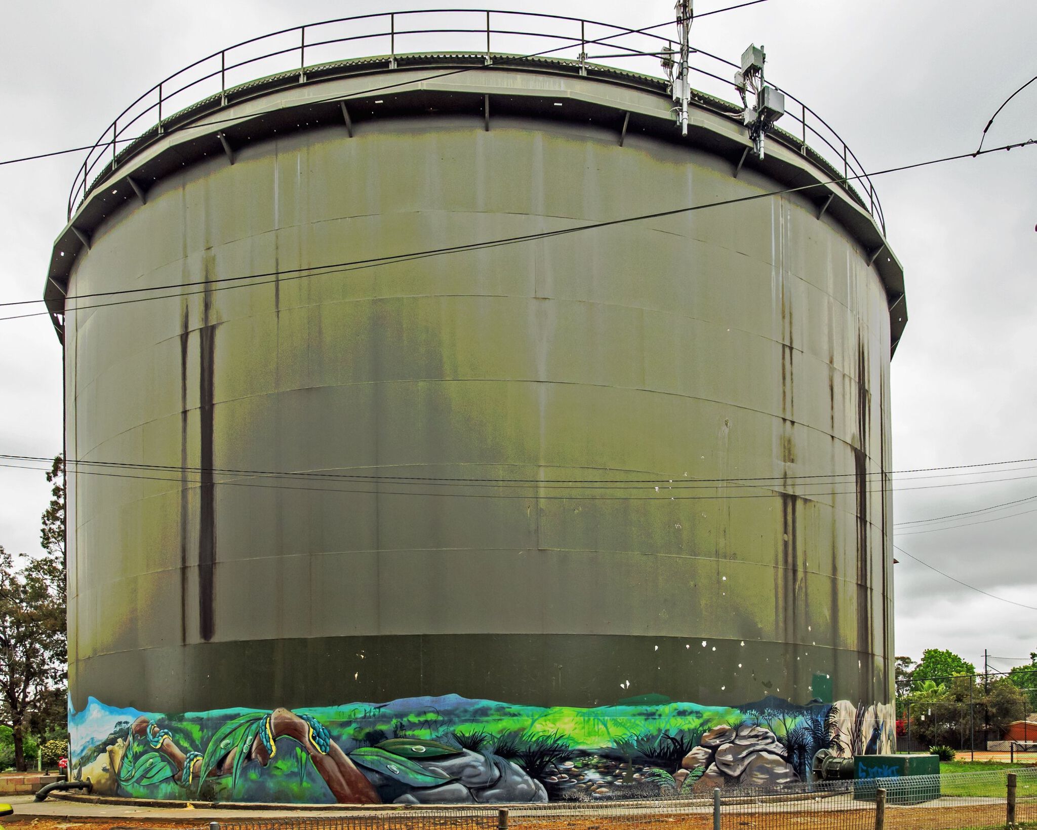 Scott Nagy, Krimsone&mdash;Mount Riverview Water Tank Art