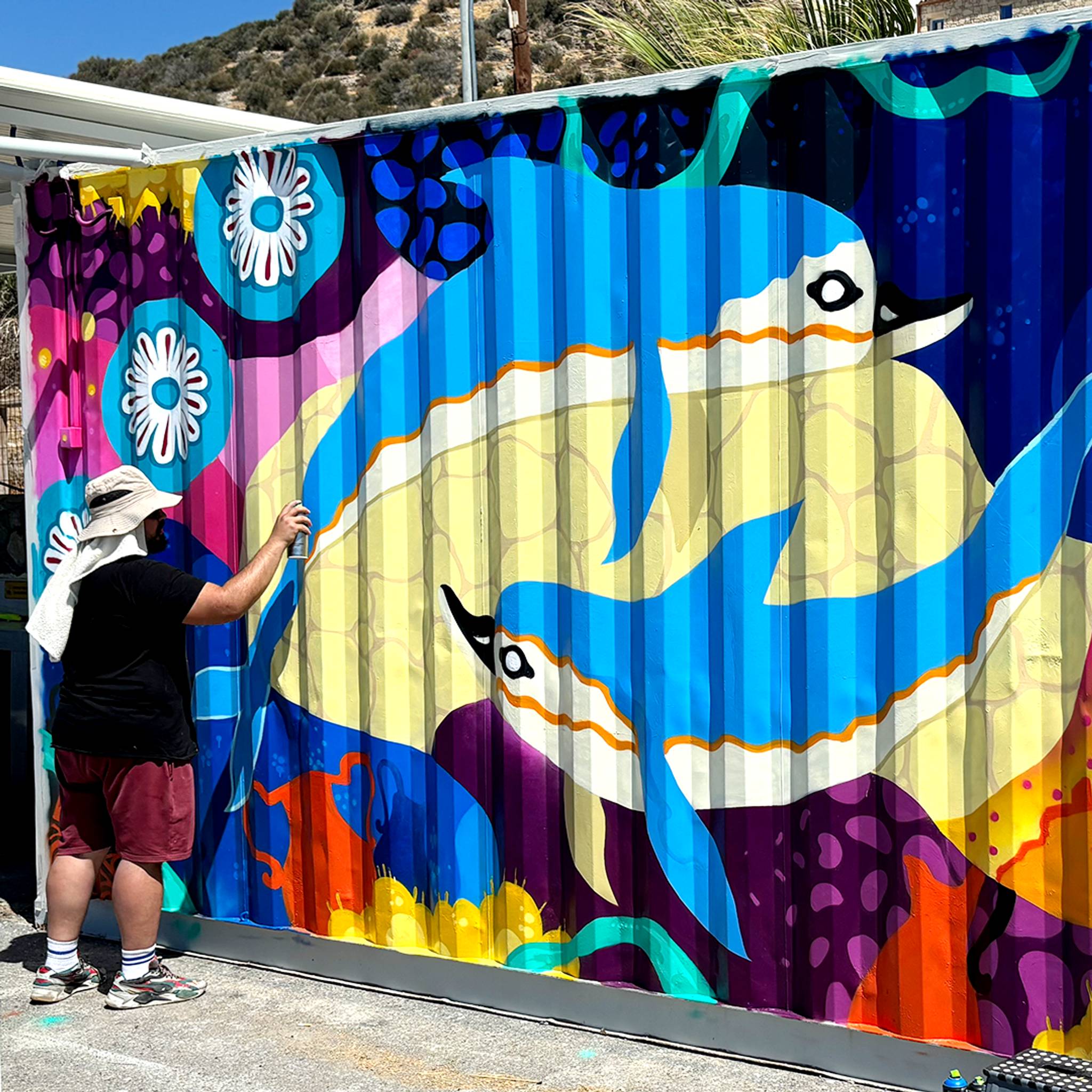 Epsilonartndesign&mdash;Minoan Dolphins Mural