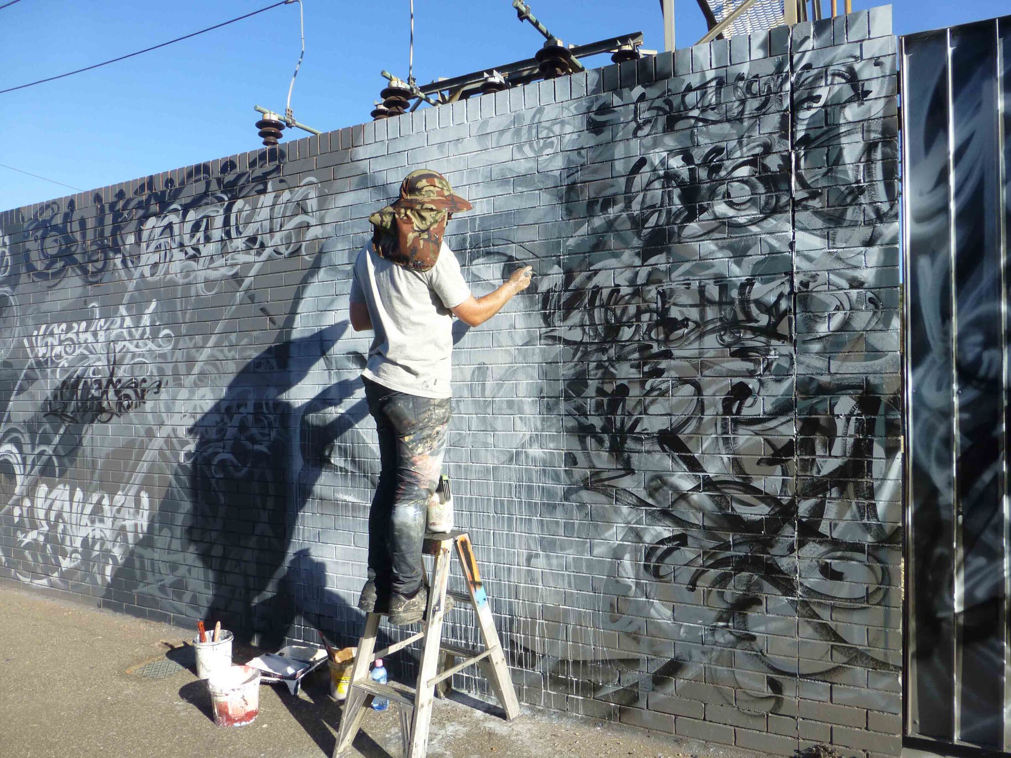 Adnate, Rone, AskewOne, Guido van Helten, Mayonaize&mdash;Collingwood Substation