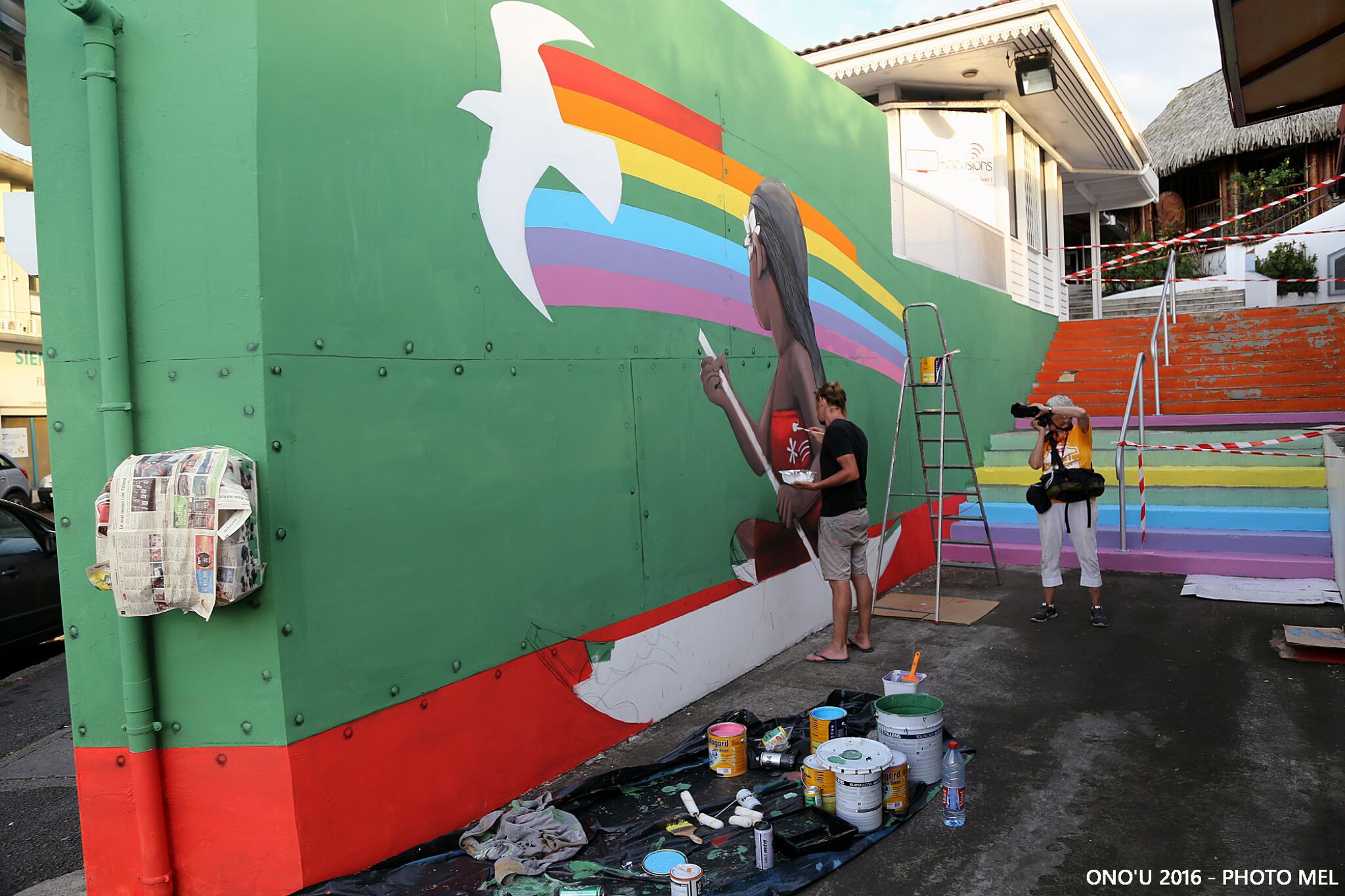Seth Globepainter&mdash;Seth in Papeete - Te anuanua aito