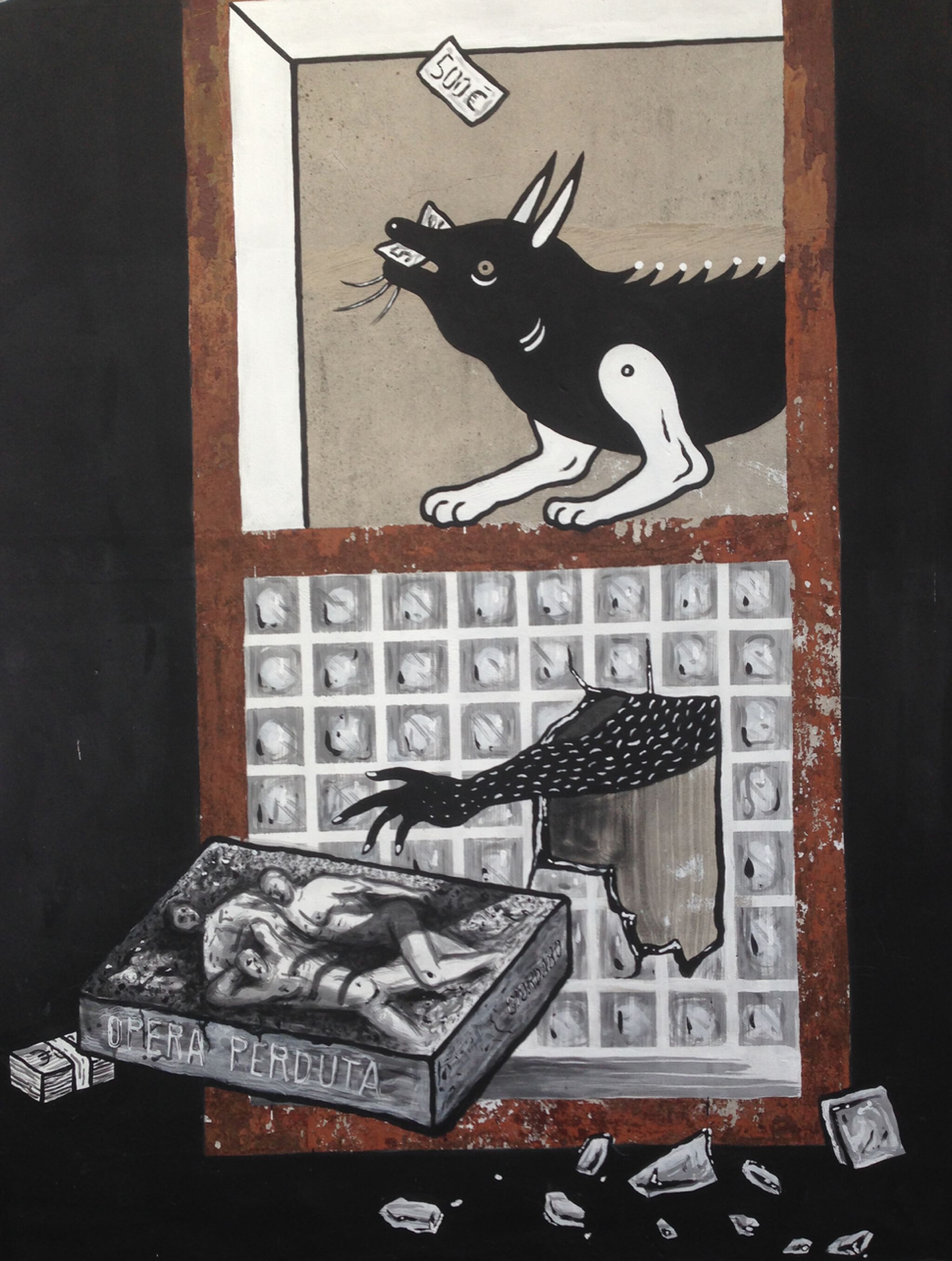 guerrilla spam&mdash;La fine dell'avaro + La finta porta -  The end of the miser + The fake door