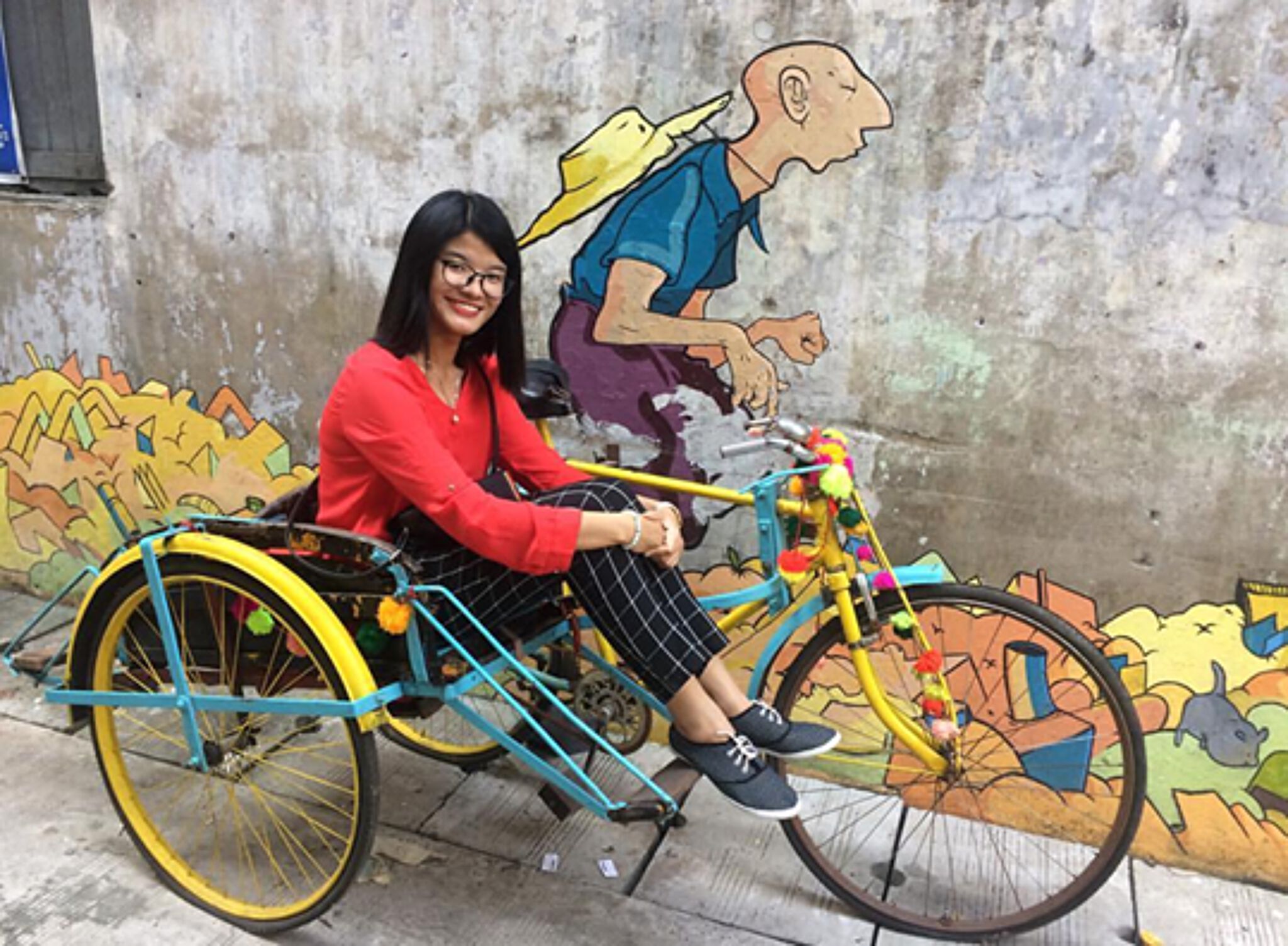 alexandre bertrand&mdash;Htun Htun on his rickshaw