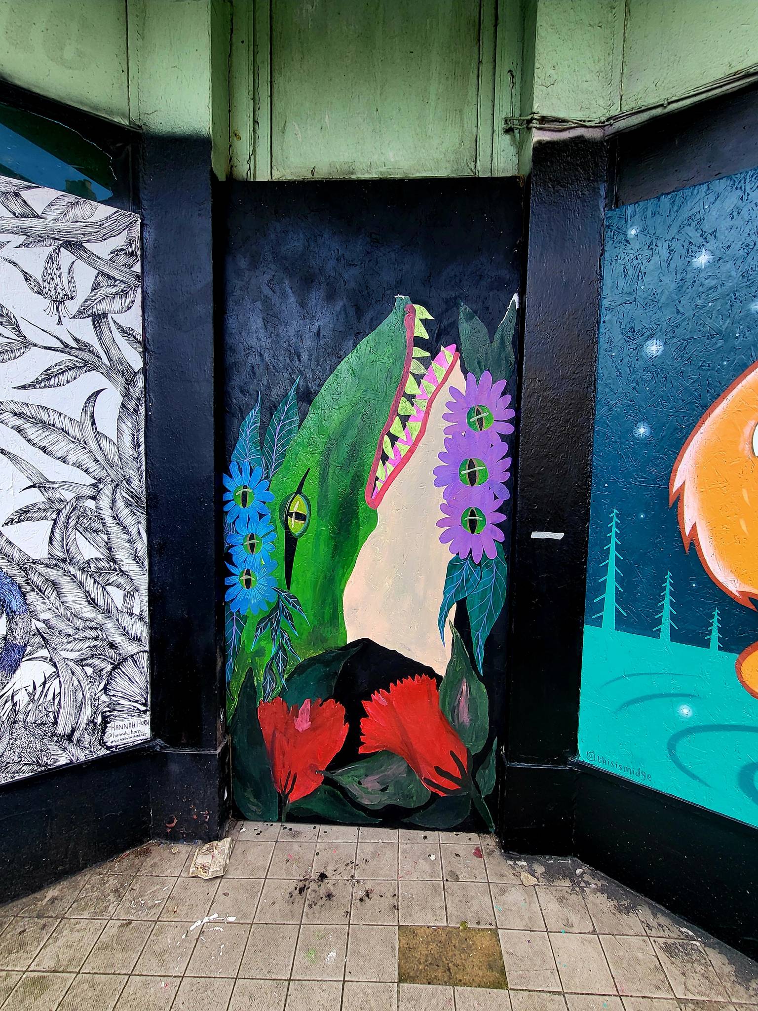 rooabrook, Koe1, Ketones6000, thisismidge, NZIE, Gary Stranger, pogo, RoosArt&mdash;Osborne Road Street Art Gallery