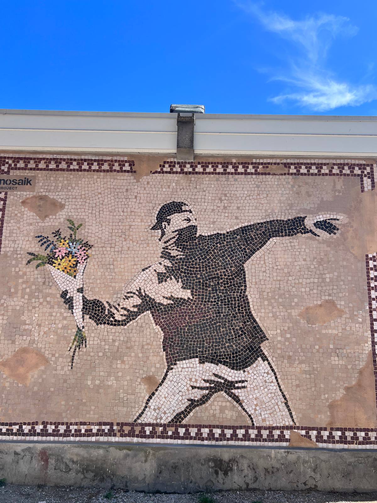 Refreshink&mdash;The flower thrower (homage to Banksy)