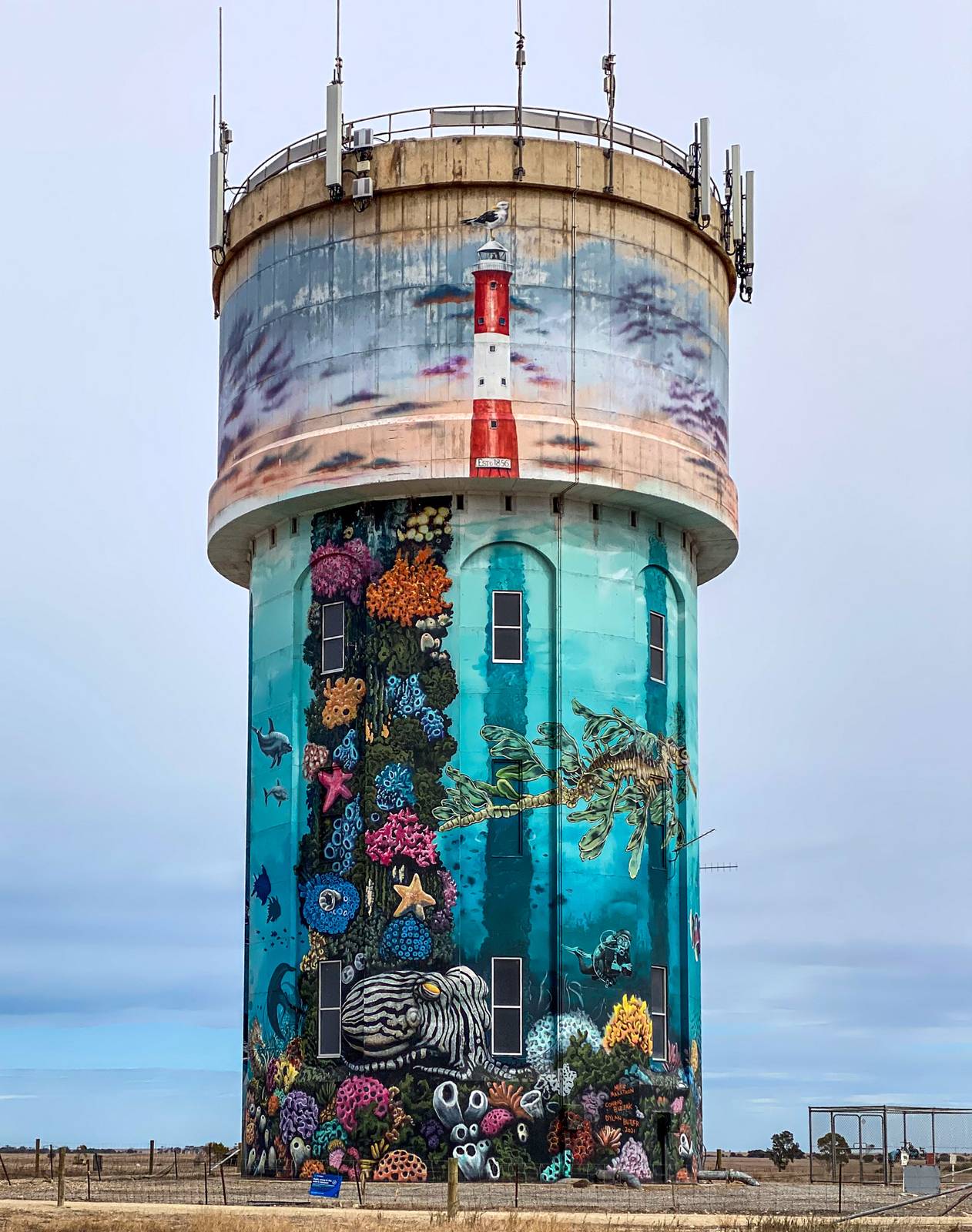 Conrad Bizjak, Mike Makatron, Dylan Butler&mdash;Edithburgh Water Tower