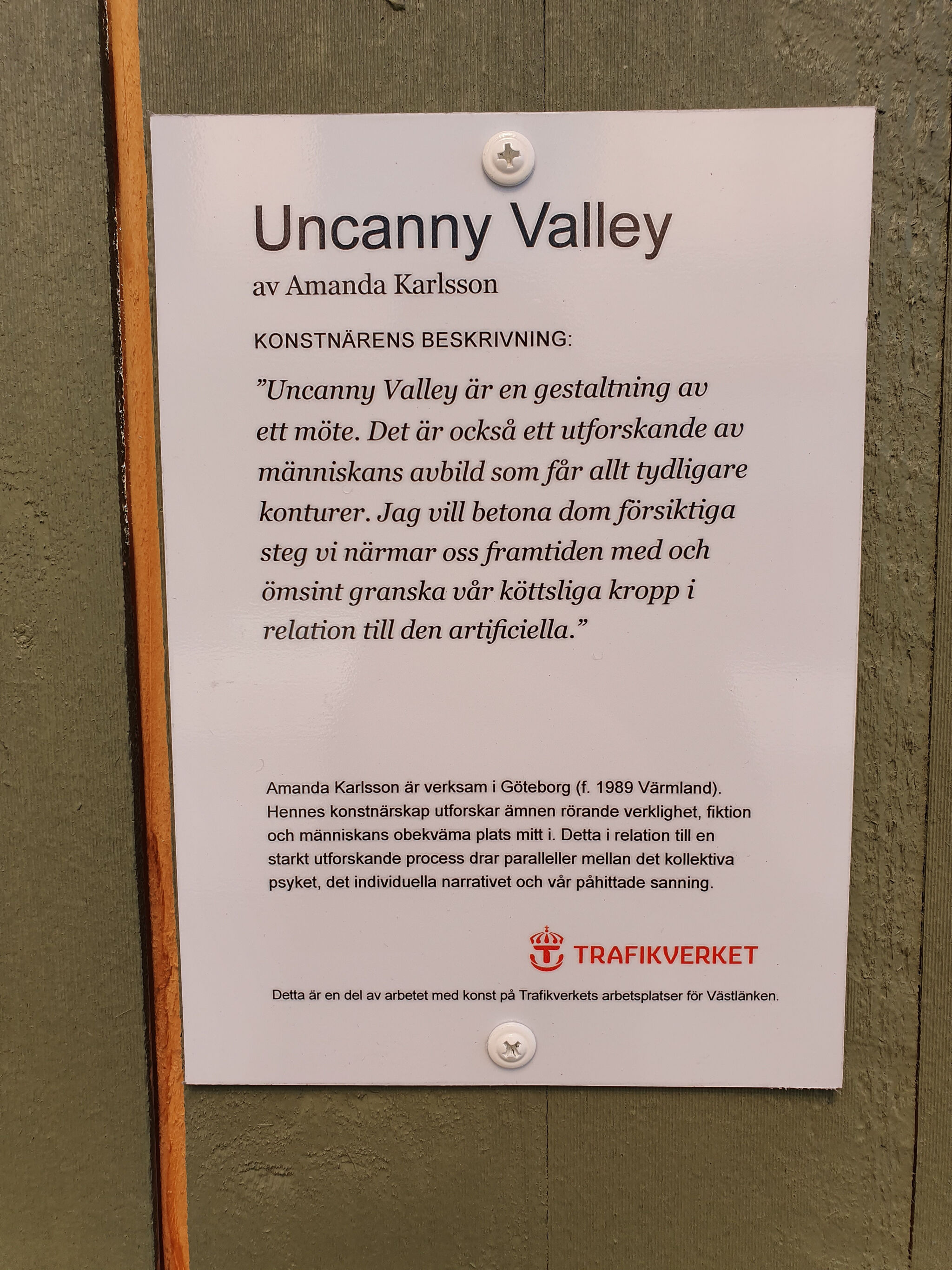 Amanda Karlsson&mdash;Uncanny Valley