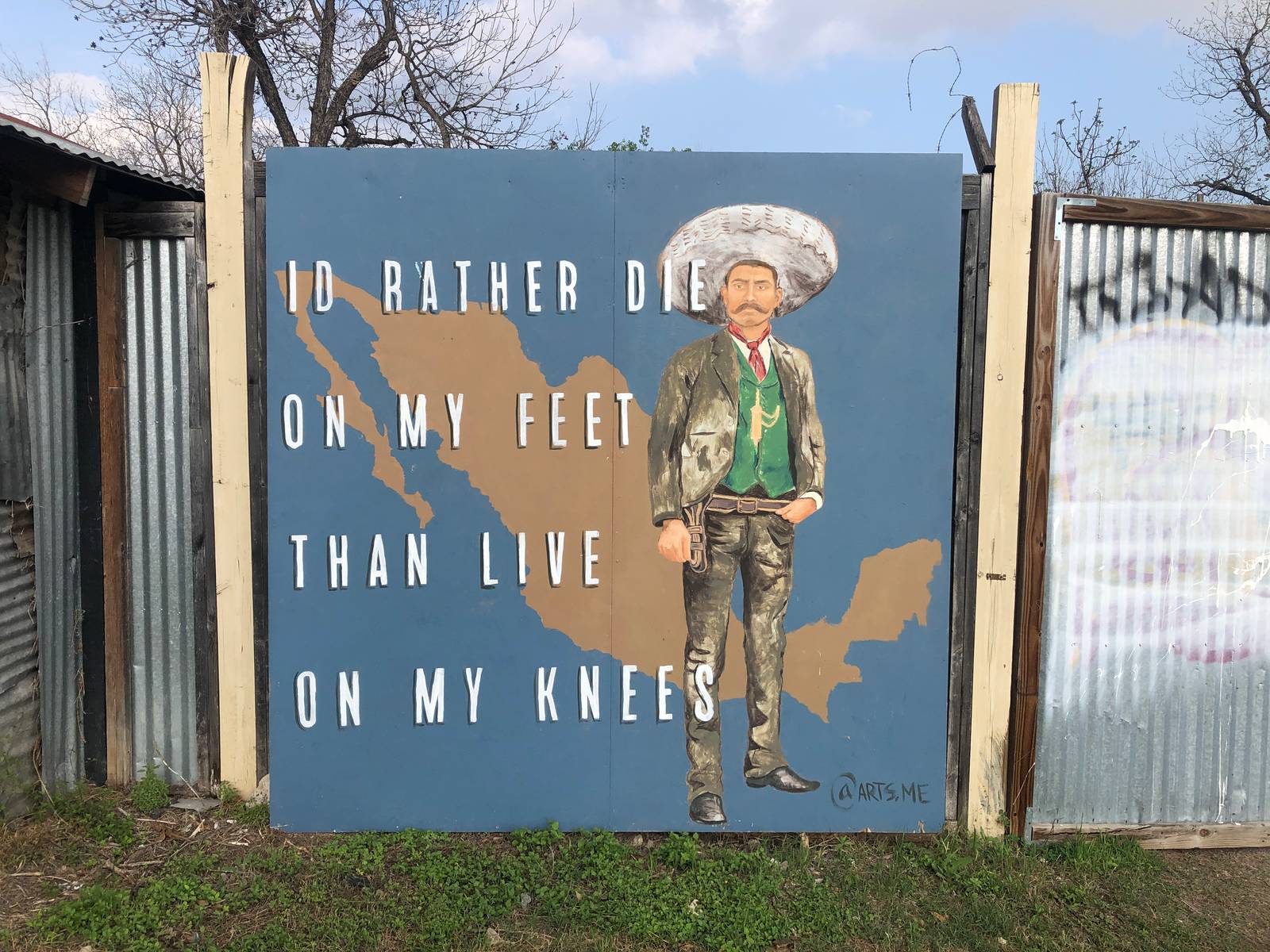 Michael Esparza&mdash;Zapata quote mural