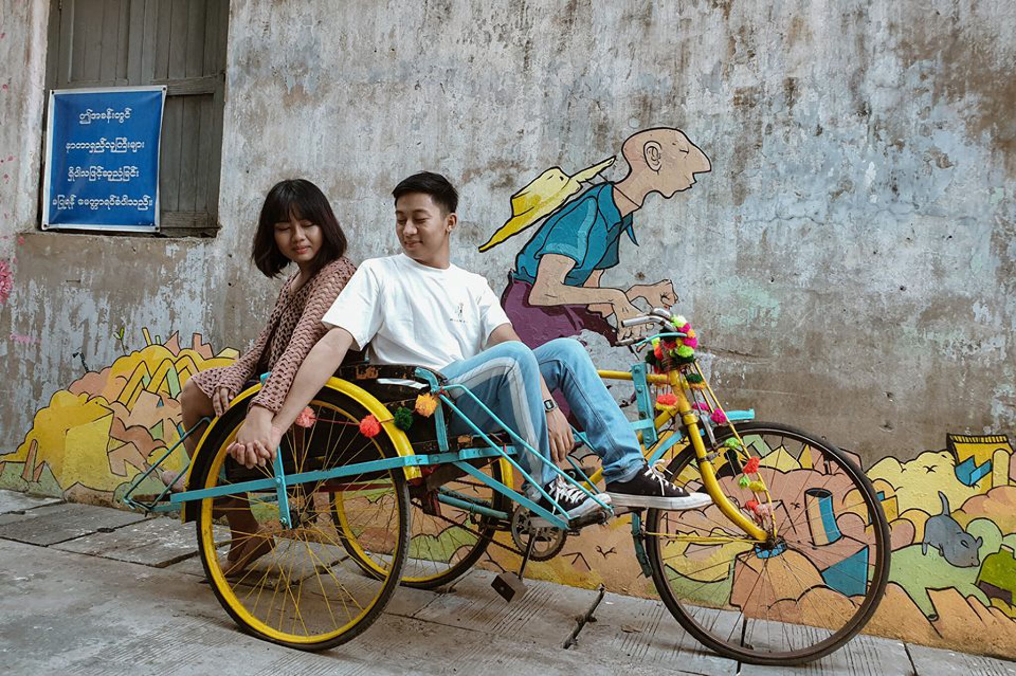 alexandre bertrand&mdash;Htun Htun on his rickshaw