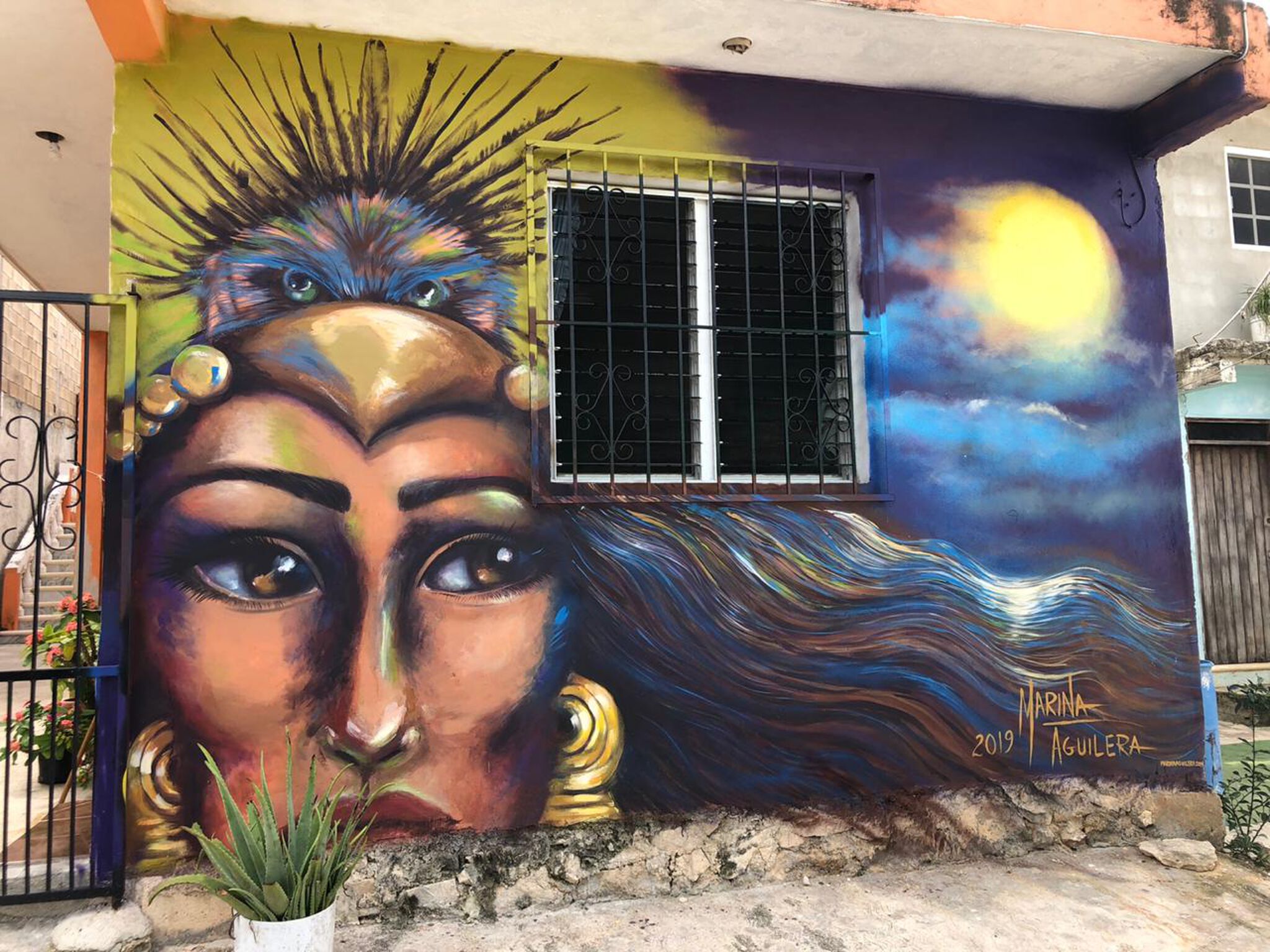Marina Aguilera&mdash;Maya Princess Mural
