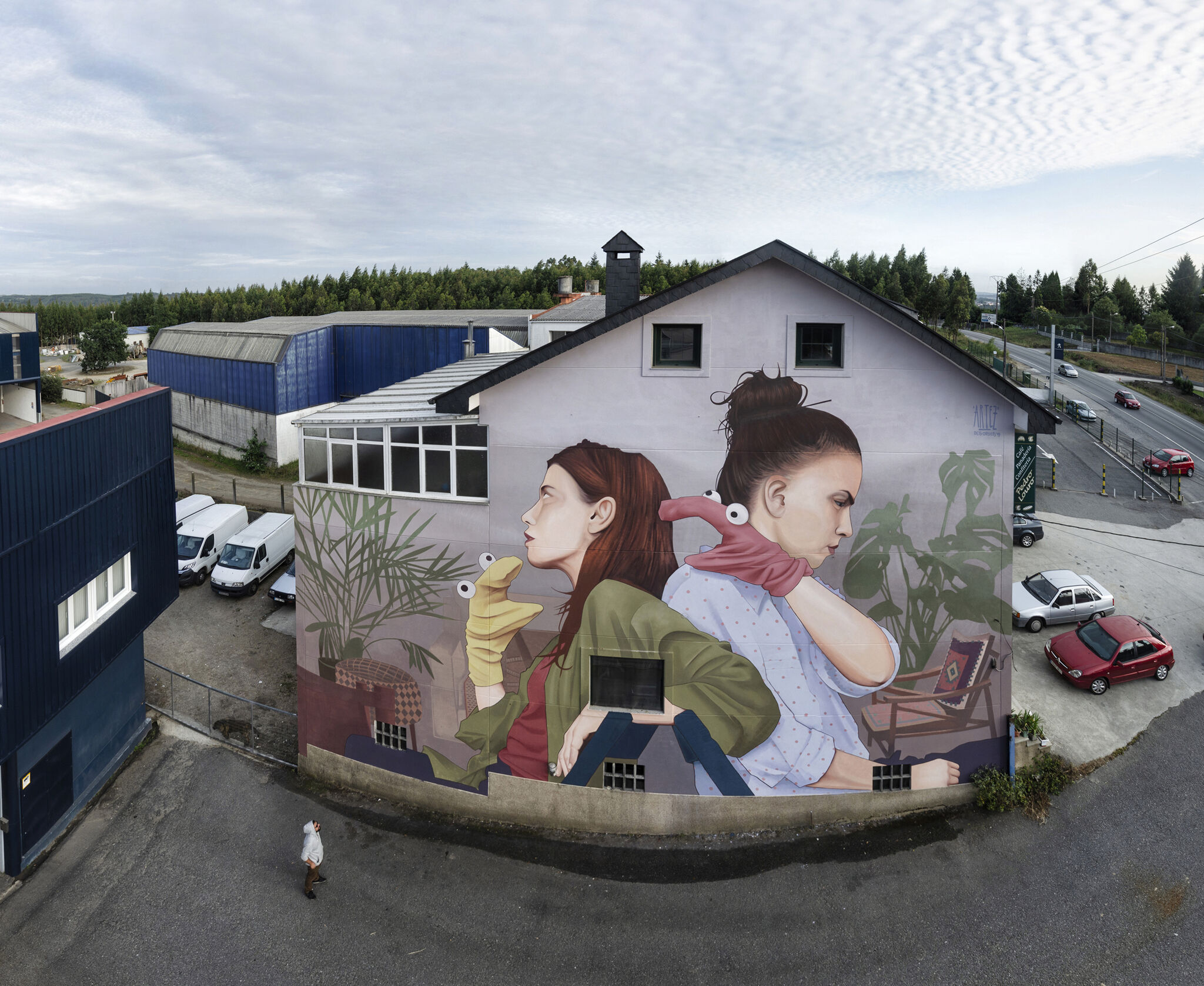 Artez&mdash;Wall by ARTEZ for DESORDES CREATIVAS 2019 in Ordes ( Galicia-Spain)