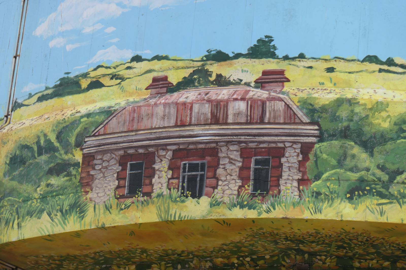 Jasmine Crisp&mdash;Yorketown Water Tank Mural