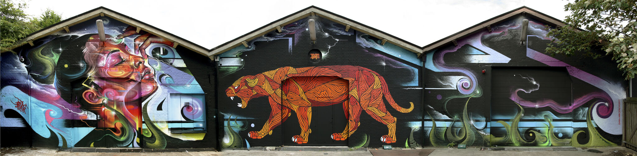 Mr Cenz, Hugo Mulder, for The Hague Street Art&mdash;Pollux Studio's mural