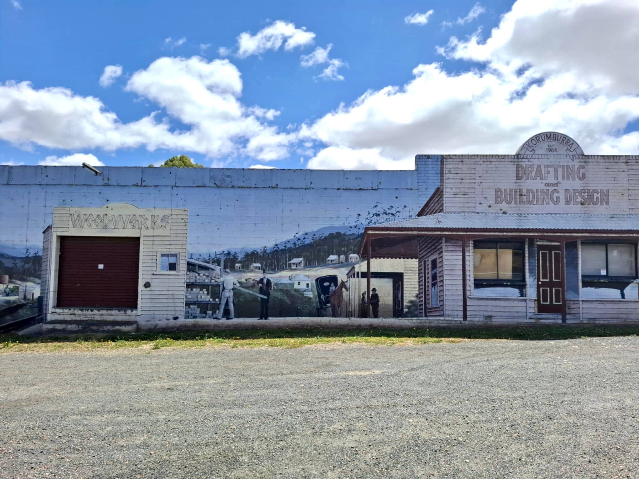 Dennis Leversha&mdash;Korumburra Drafting & Building Design Mural