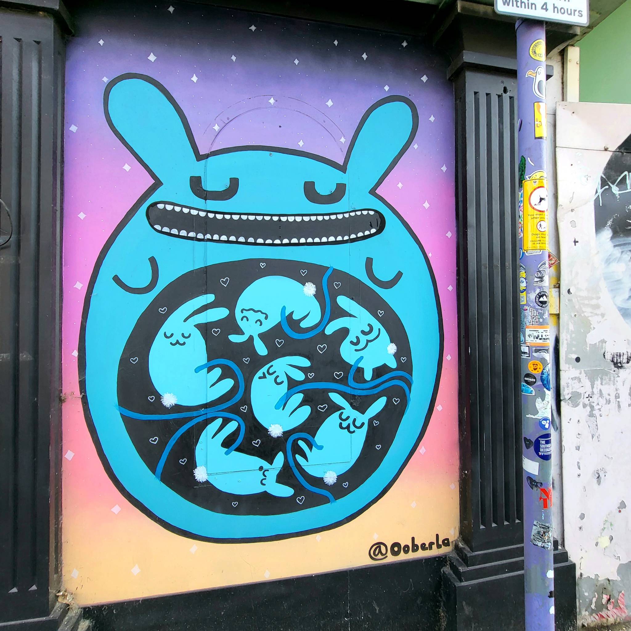 rooabrook, Koe1, Ketones6000, thisismidge, NZIE, Gary Stranger, pogo, RoosArt&mdash;Osborne Road Street Art Gallery