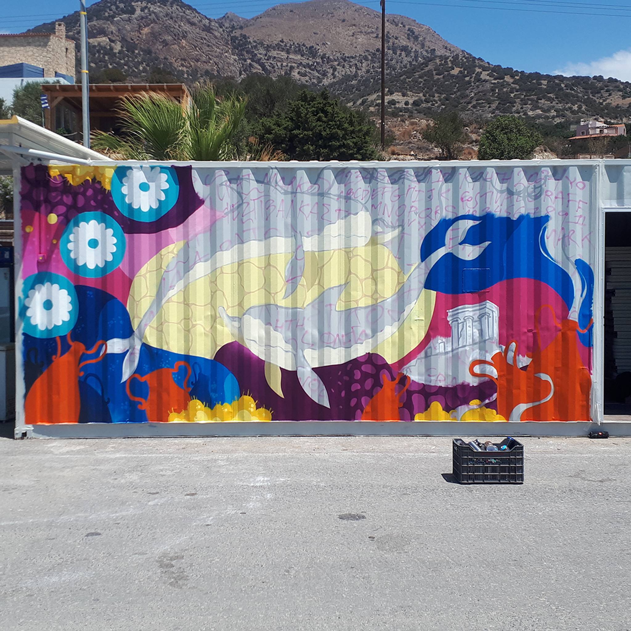 Epsilonartndesign&mdash;Minoan Dolphins Mural