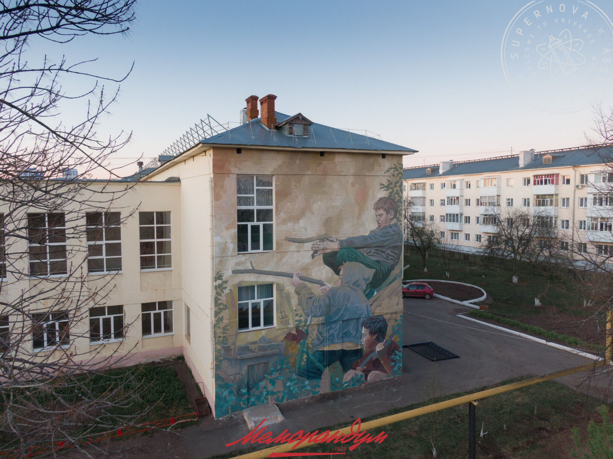 Rustam Qbic&mdash;Memorandum 2020 - Voinushka (Kids War Game) / Diptych by Rustam QBic (Kazan)