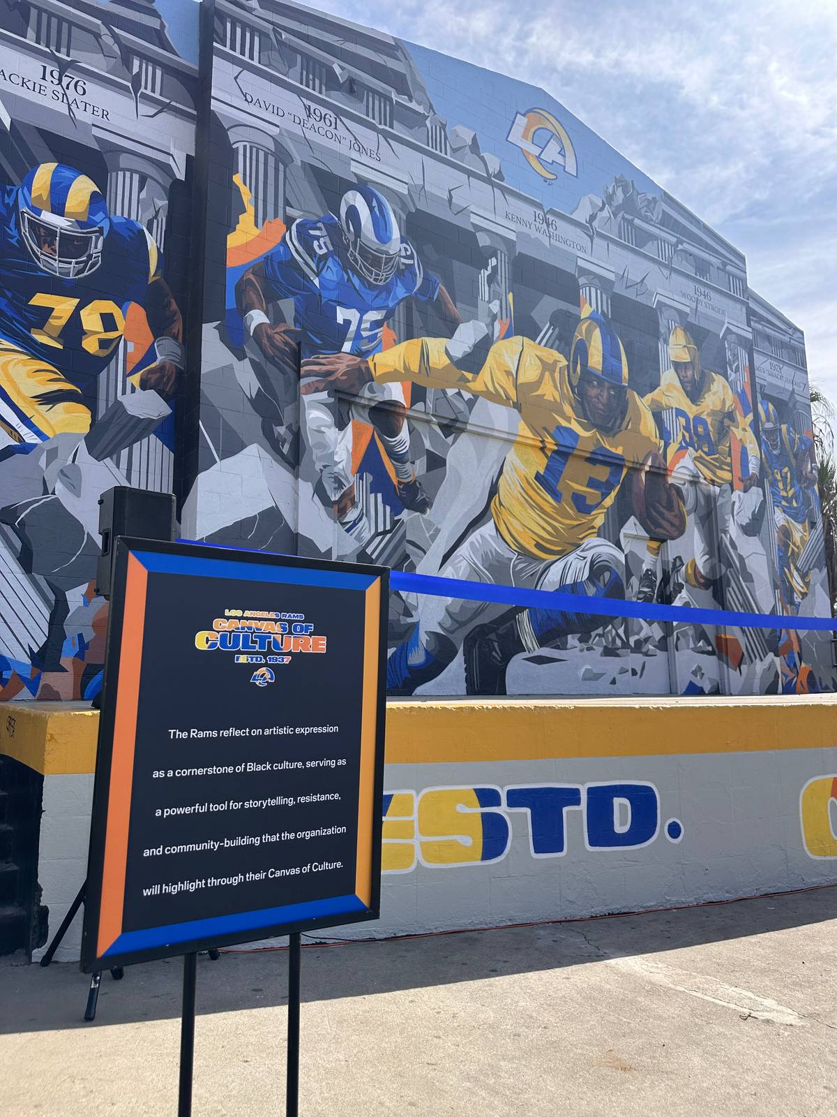 Brian-peterson&mdash;Canvas of culture- Los Angeles Rams