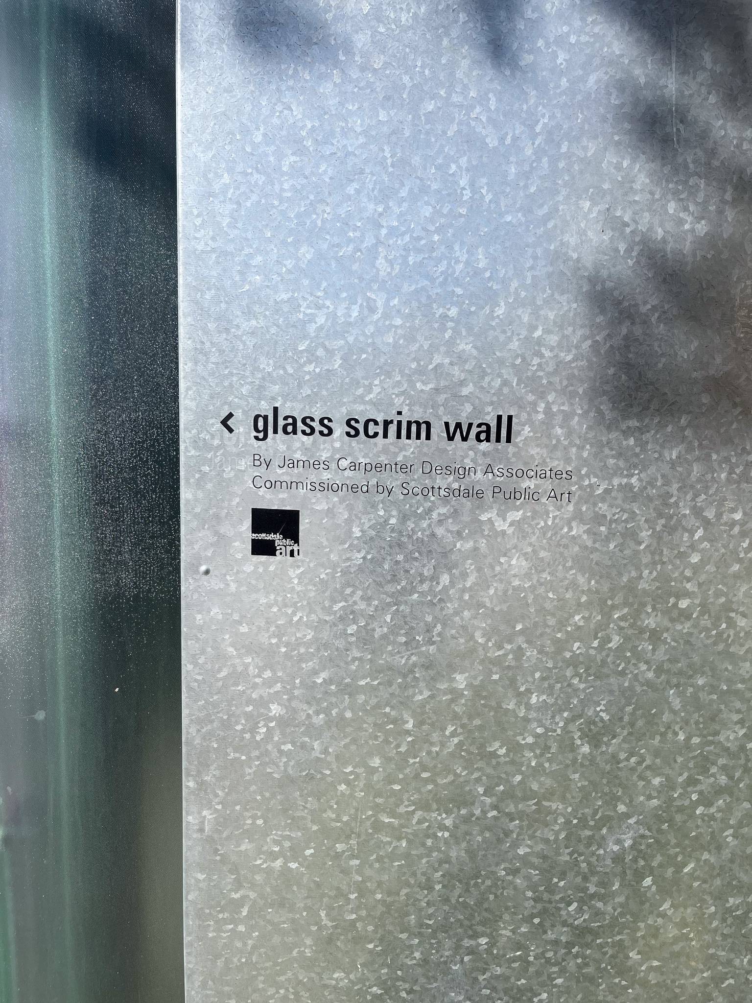 James Carpenter &mdash;Glass Scrim Wall