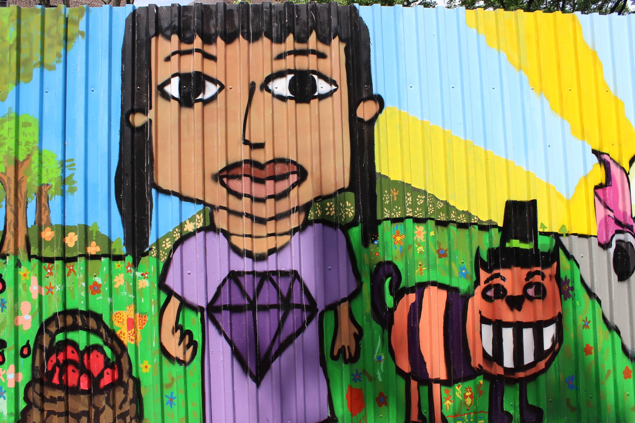 CITYarts, Richard Cabral, Kerff Petit-Frere, Ditmas Junior High School students, Damien_Mitchell&mdash;Umma Playground