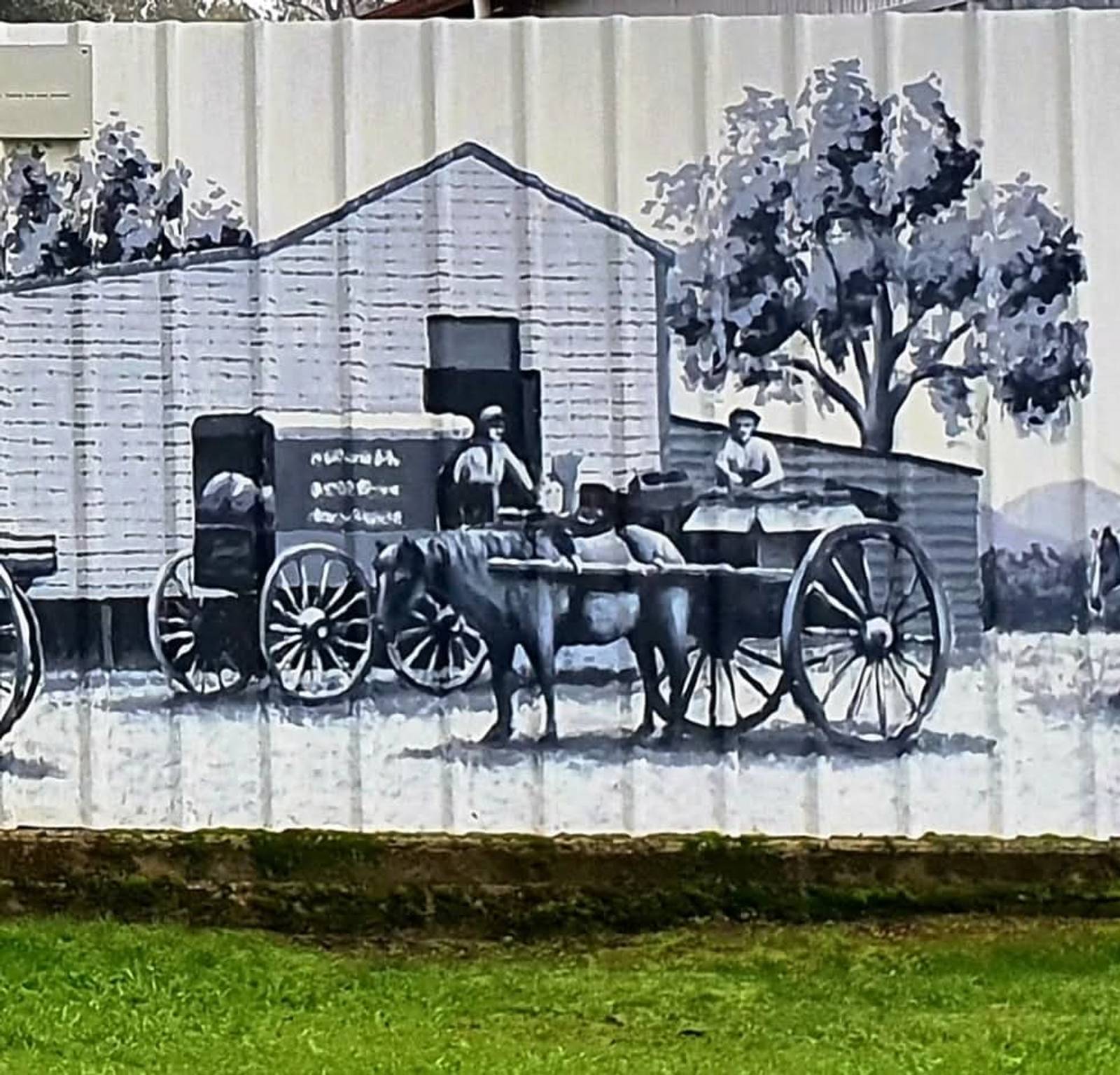 Mike Larkin, Tim Bowtell&mdash;Swanpool Heritage Mural