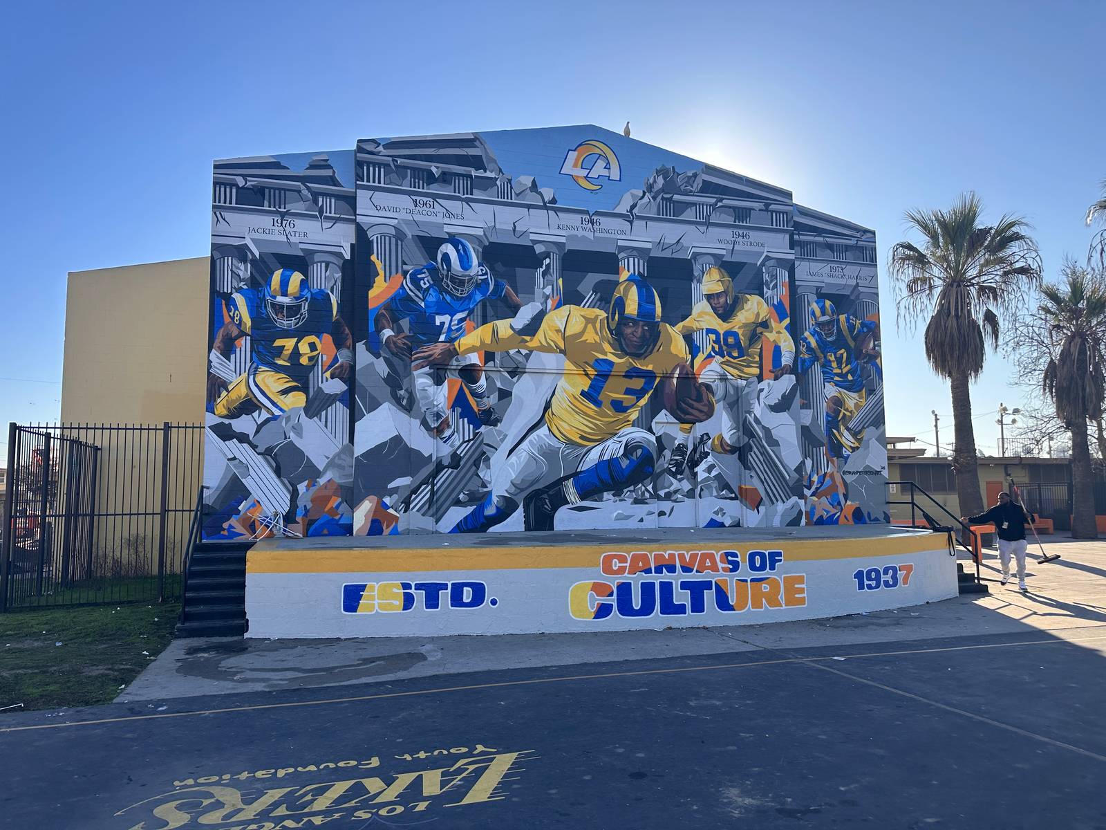Brian-peterson&mdash;Canvas of culture- Los Angeles Rams