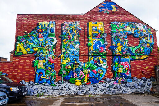 1UP crew Mural