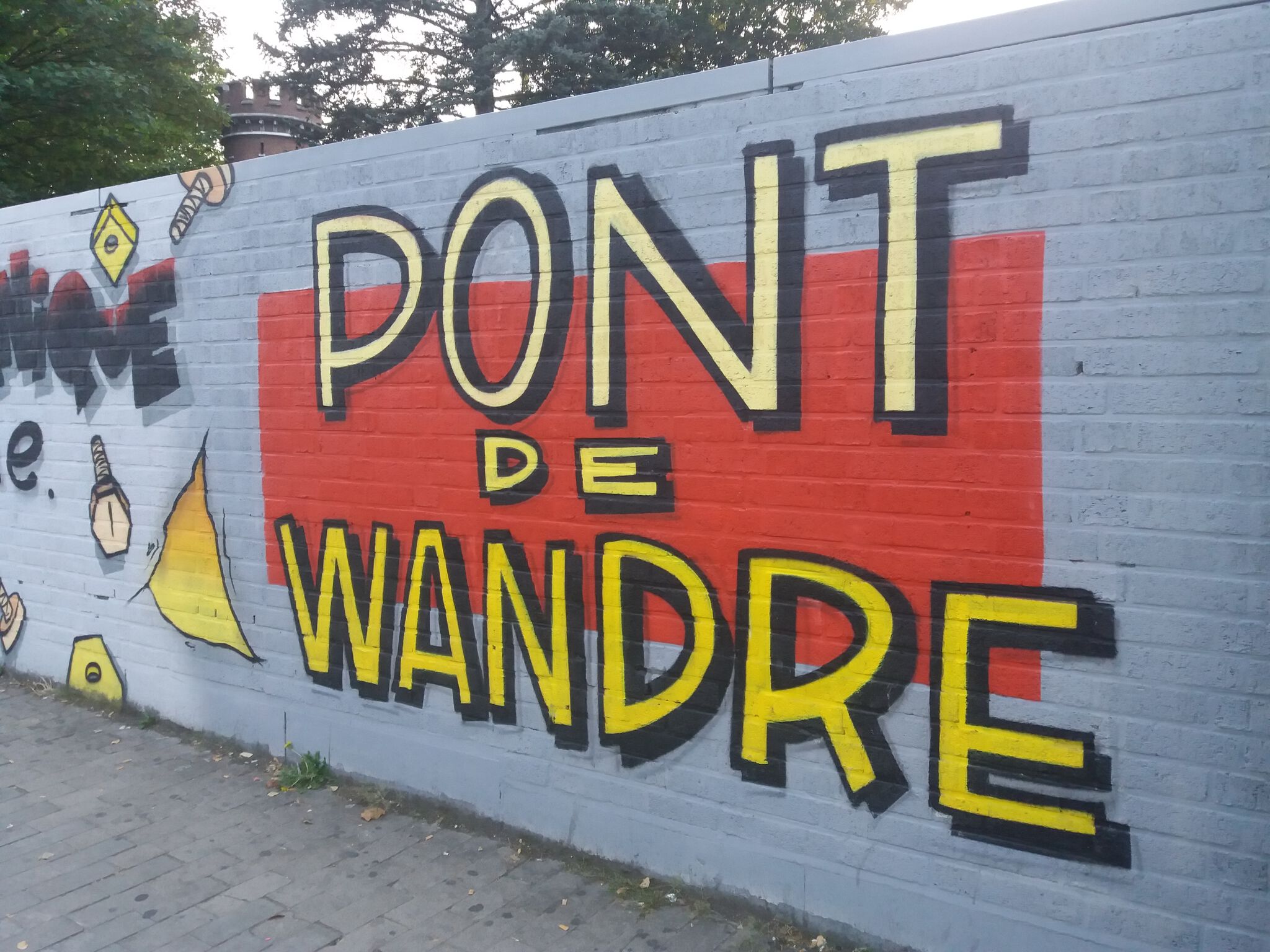 Soke - la cabane, les debrouillards&mdash;Herstal wall
