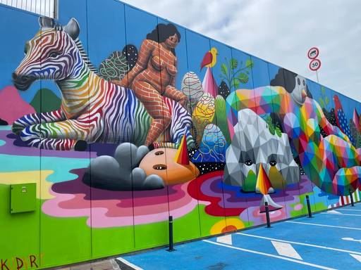 ‘The rest of the rainbow zebra”
