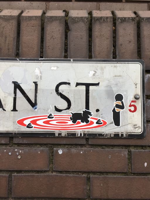Small people in several locations all over city