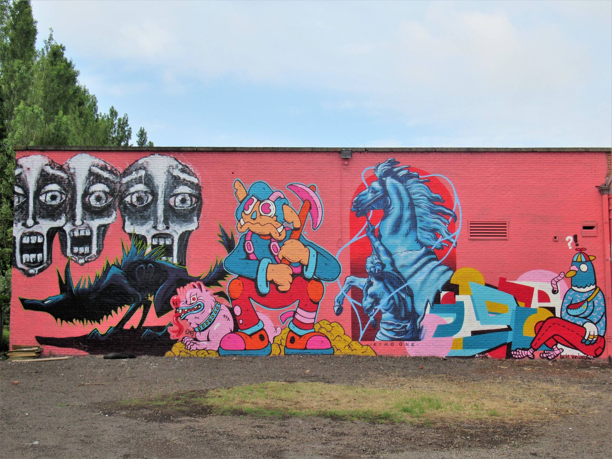 Kymo One, ARRF the wolf, Keep Punching Joe, Kiuw, Cee Pil, Xuas, Loves, Nekvel, Ems Verhaert, Solid 9.0 / Magnus Mori&mdash;Untitled