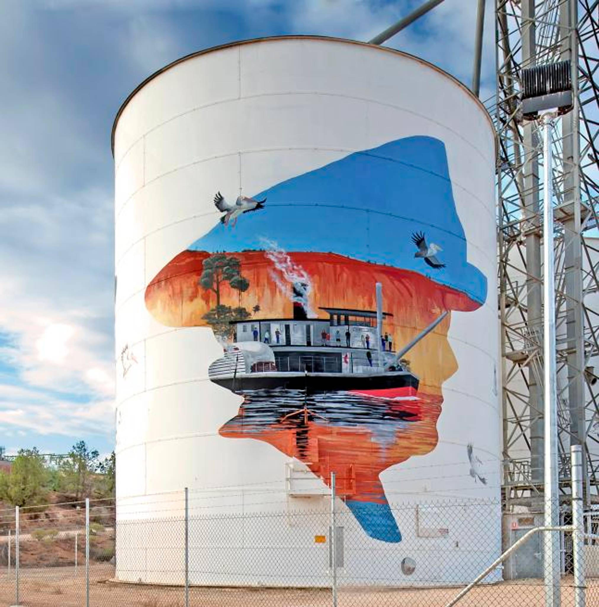 Jack Fran, Sam Brooks&mdash;Paringa Silo Art