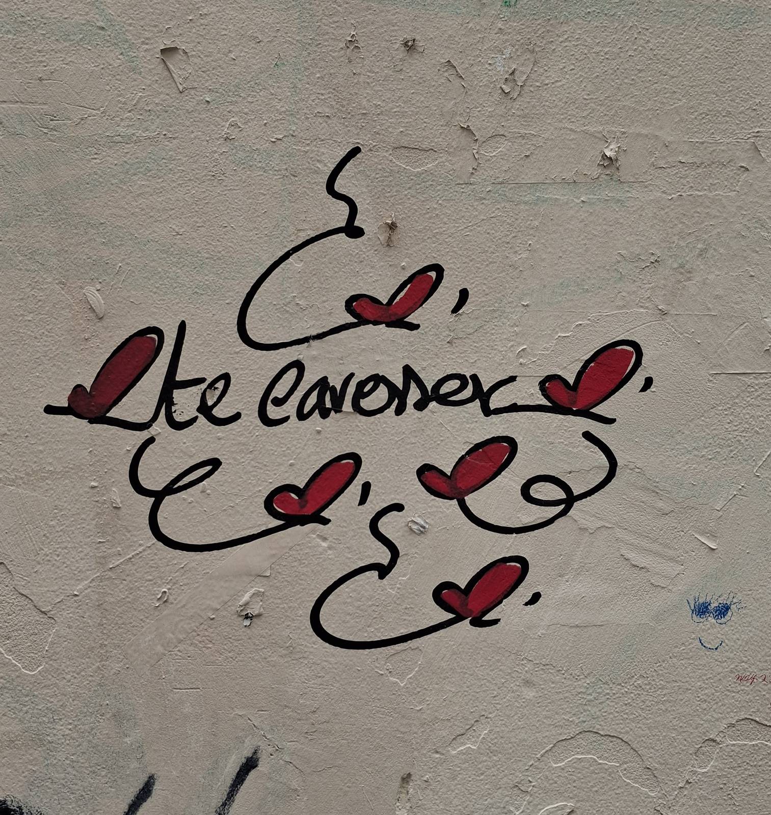 Inlovestreetart&mdash;te caresser