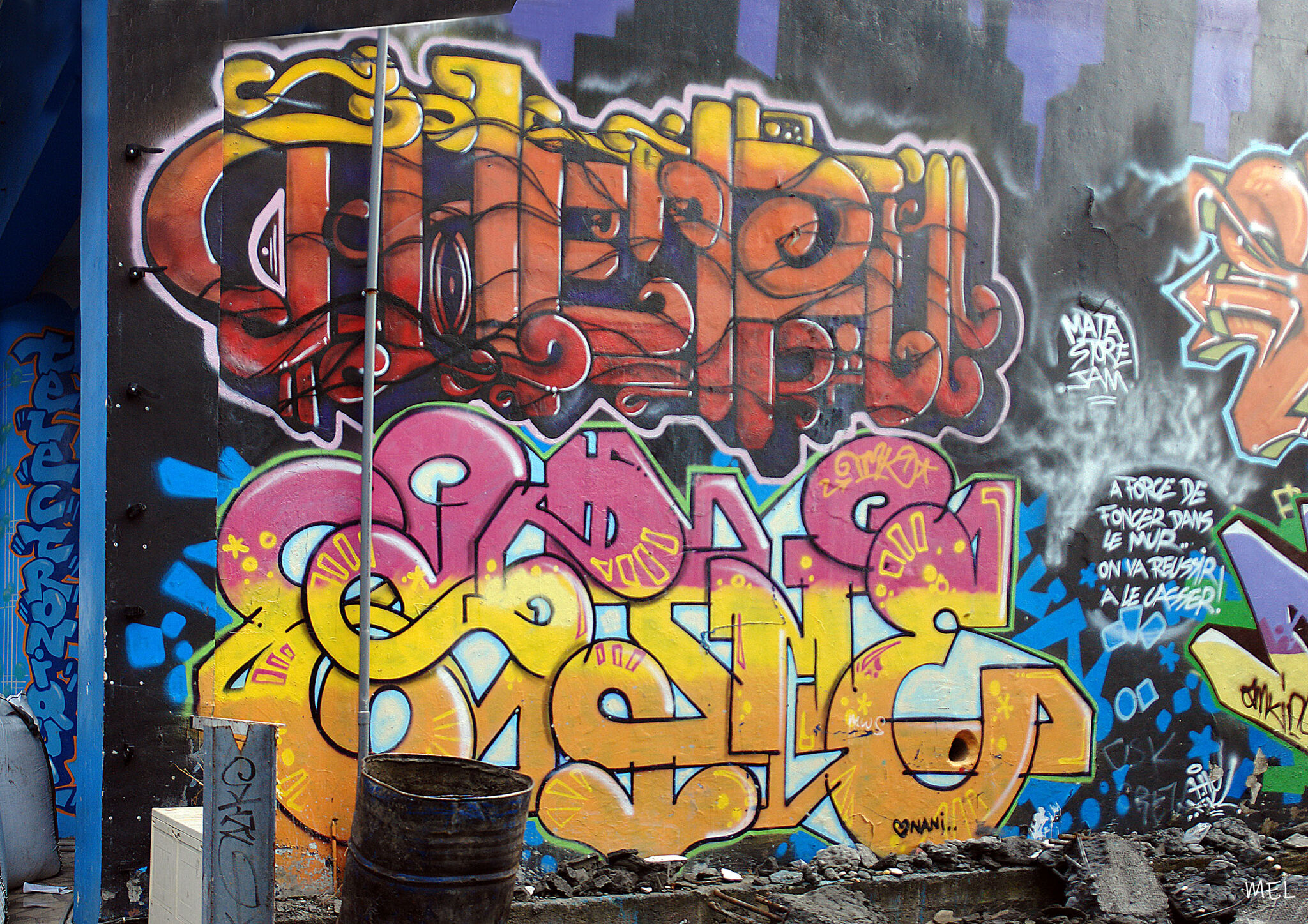 Sone, Cher1, Enos, Spid, Sajme, Nise, Clone, Casper, Neos, TMK&mdash;The Ma'ohi Kings in the in the narrow streets of Papeete