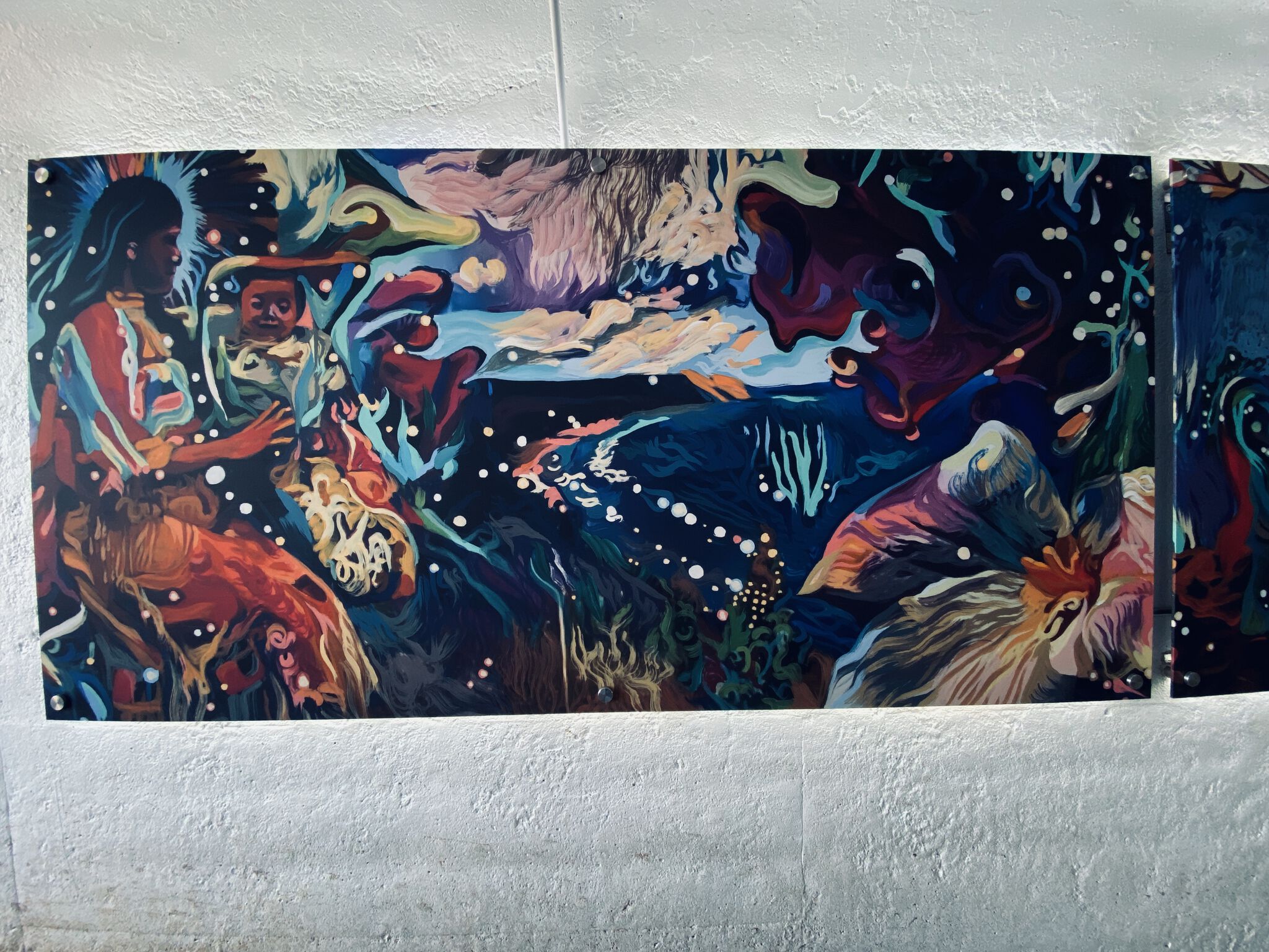 Bobby Magee Lopez&mdash;Mazinaadin Exhibition- A digital mural