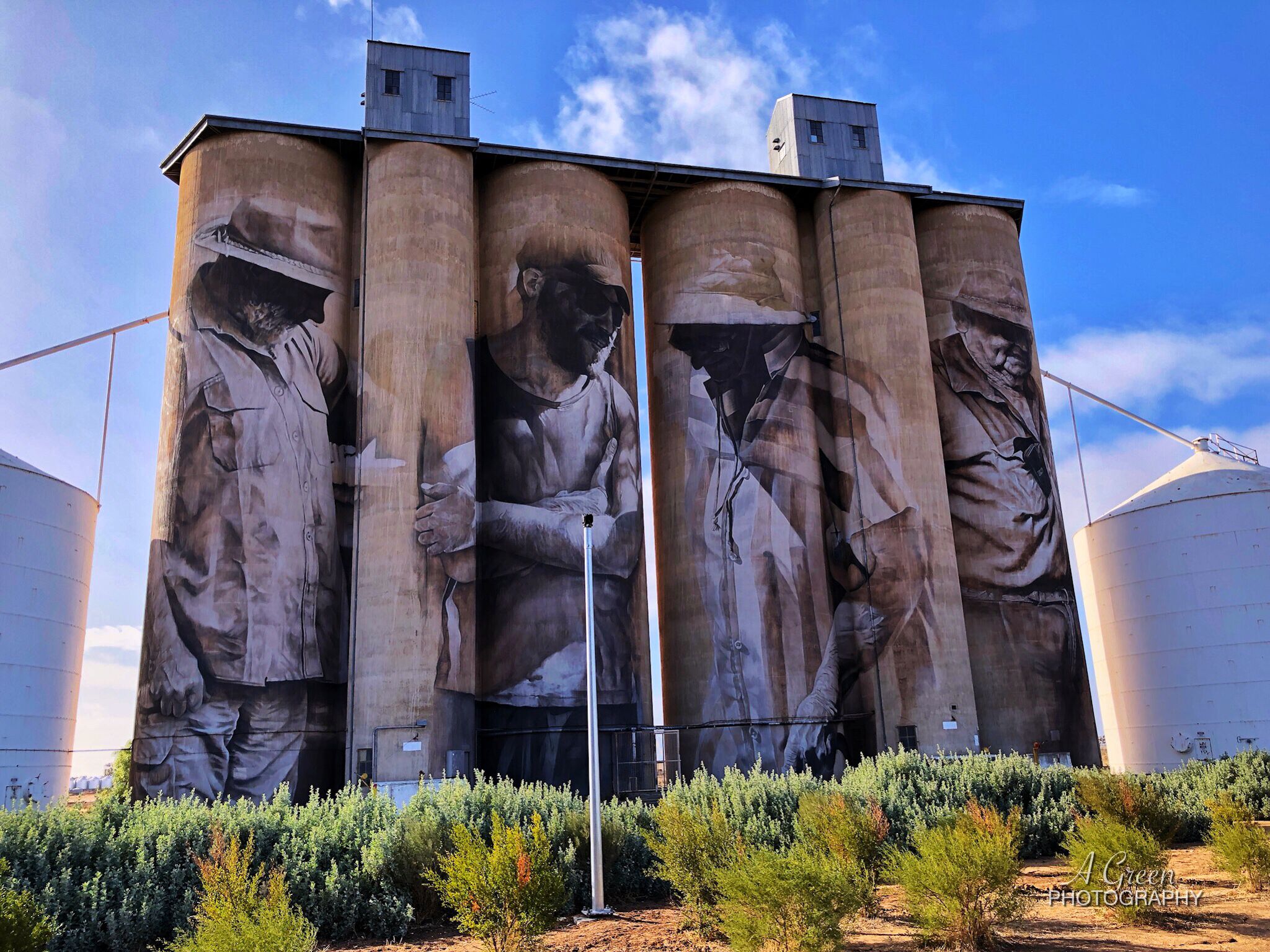 Guido van Helten&mdash;Brim Silo Art