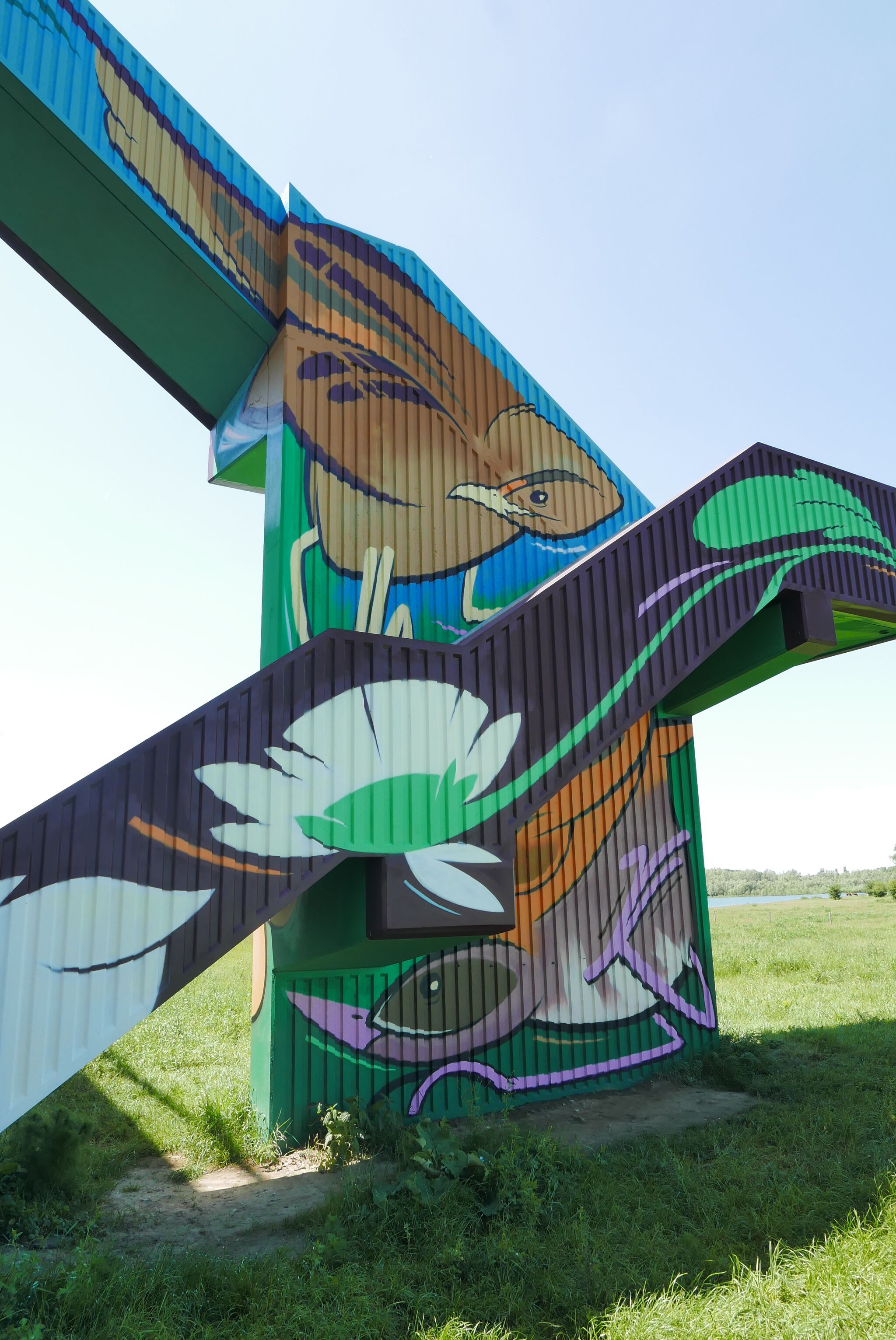 Danny Rumbl&mdash;Spoorbrugtrap Natuurpark Deventer IJsseloevers