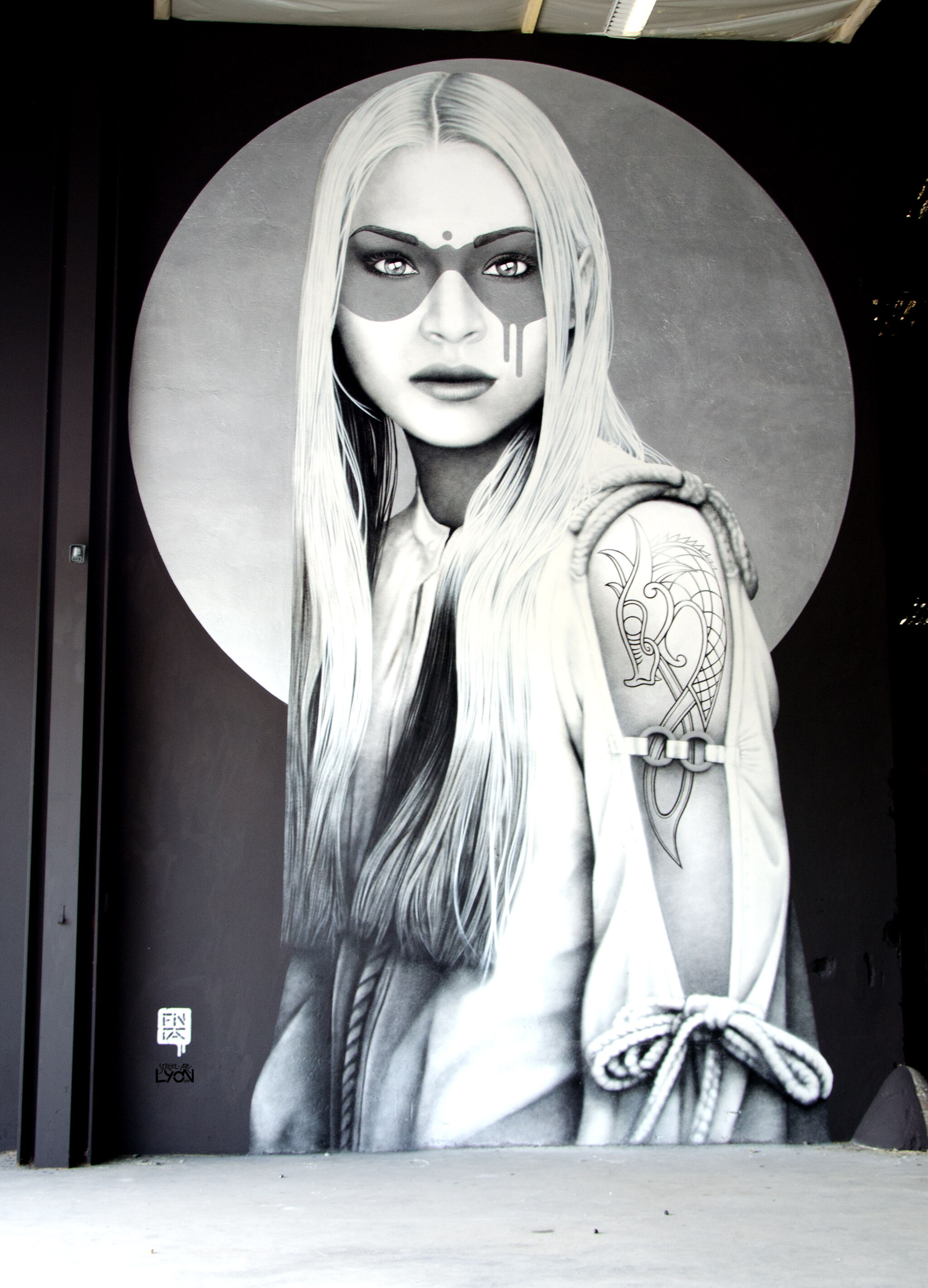 Fin DAC&mdash;joly art dimension mural for peinture fraiche festival