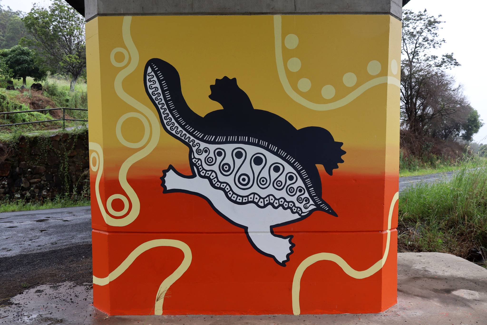 Mel Streater, Angela Marr&mdash;Log Wharf Mural