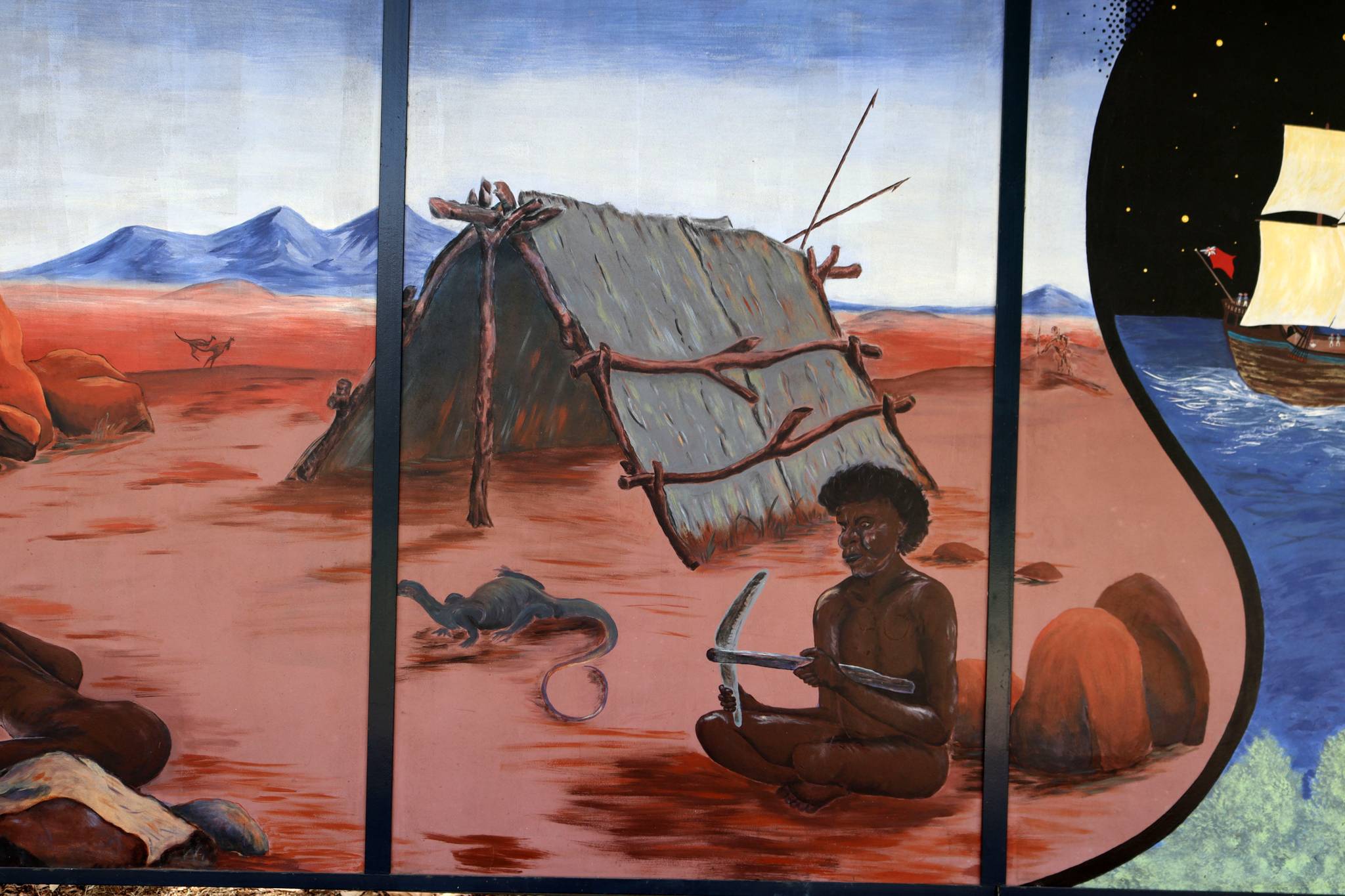 George Anderson, Les Elvin, Brad Franks, John Neville&mdash;Reconciliation Mural