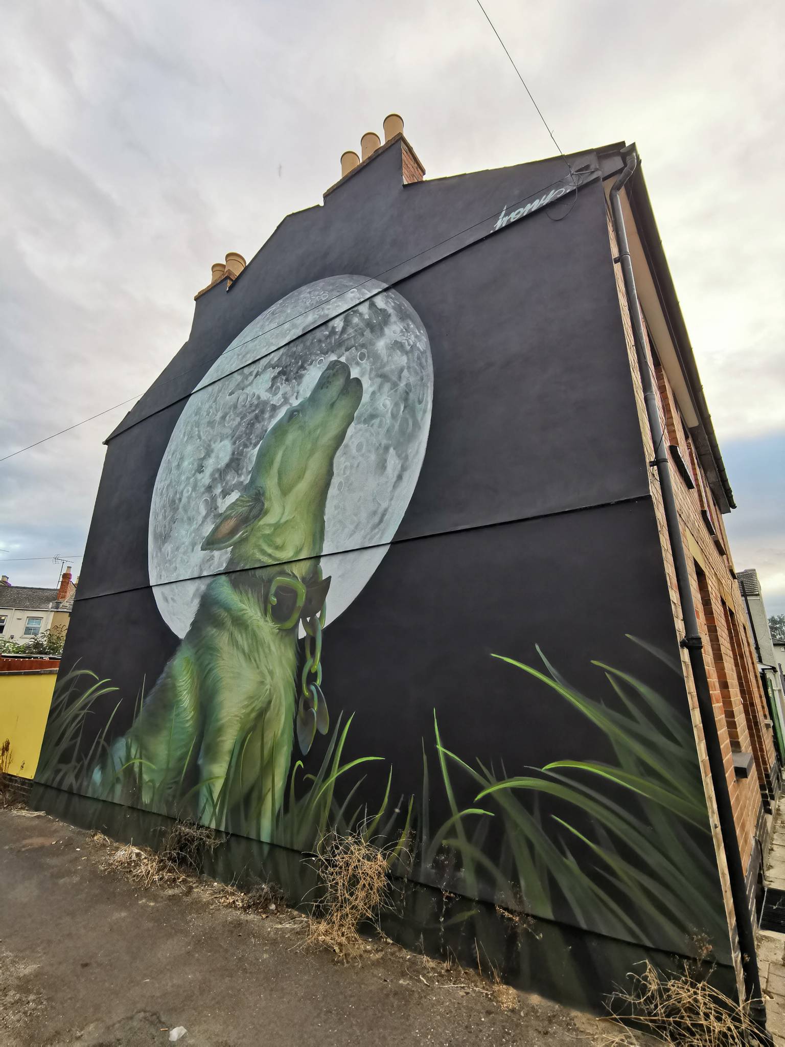 Irony&mdash;Wolf Howling at the Moon