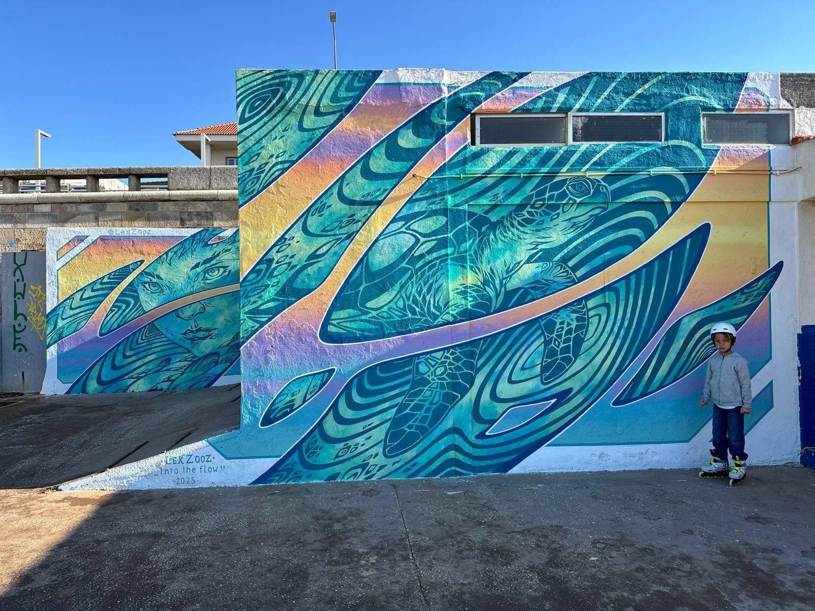 Lex-zooz&mdash;Mural “Into the flow”